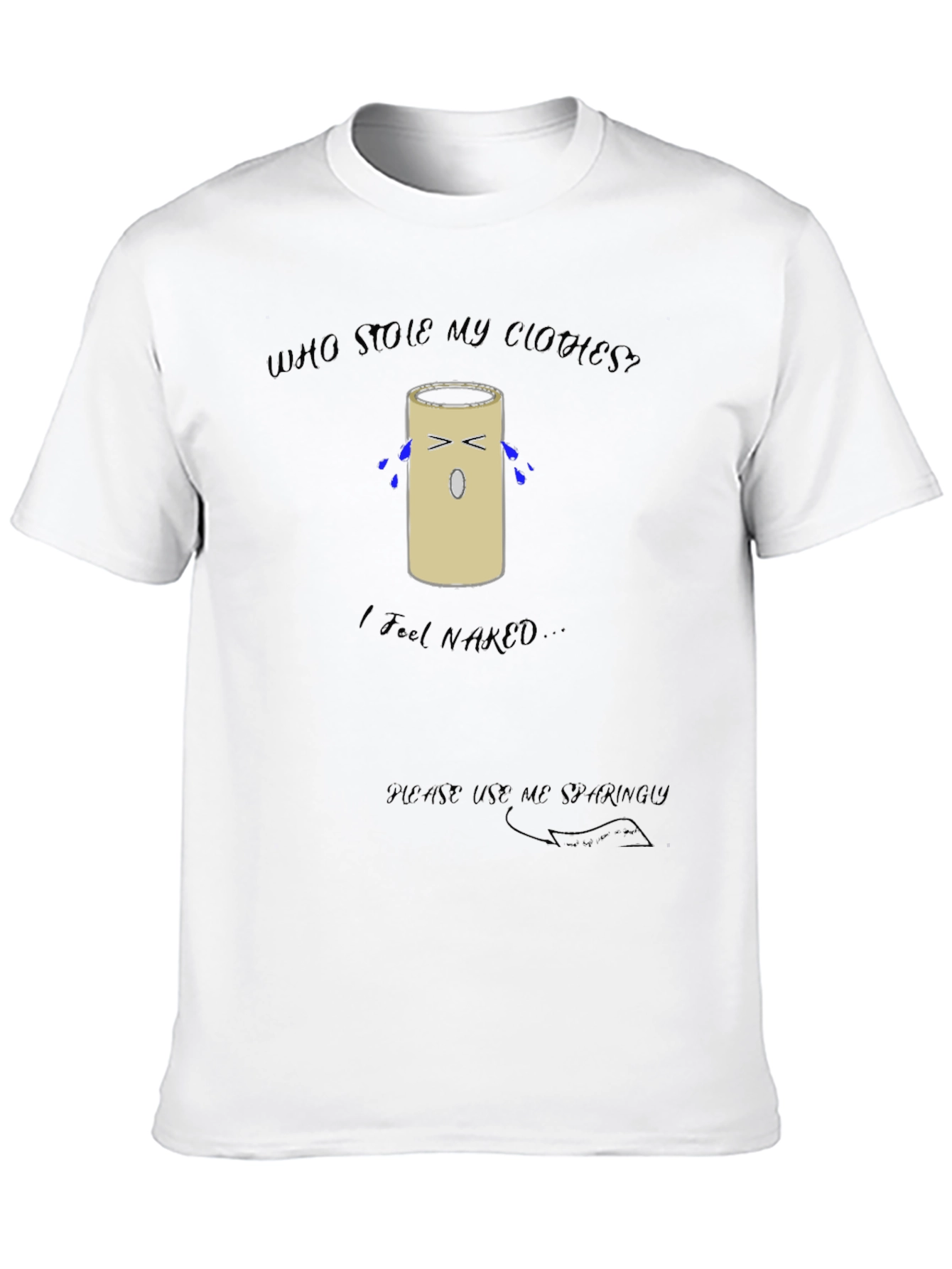 Humorous Toilet Paper Roll T-Shirt