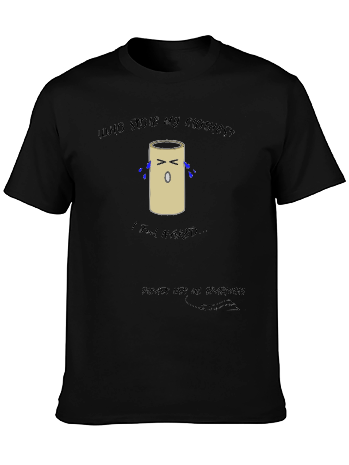 Humorous Toilet Paper Roll T-Shirt
