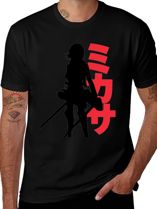 Anime Silhouette Graphic T-Shirt