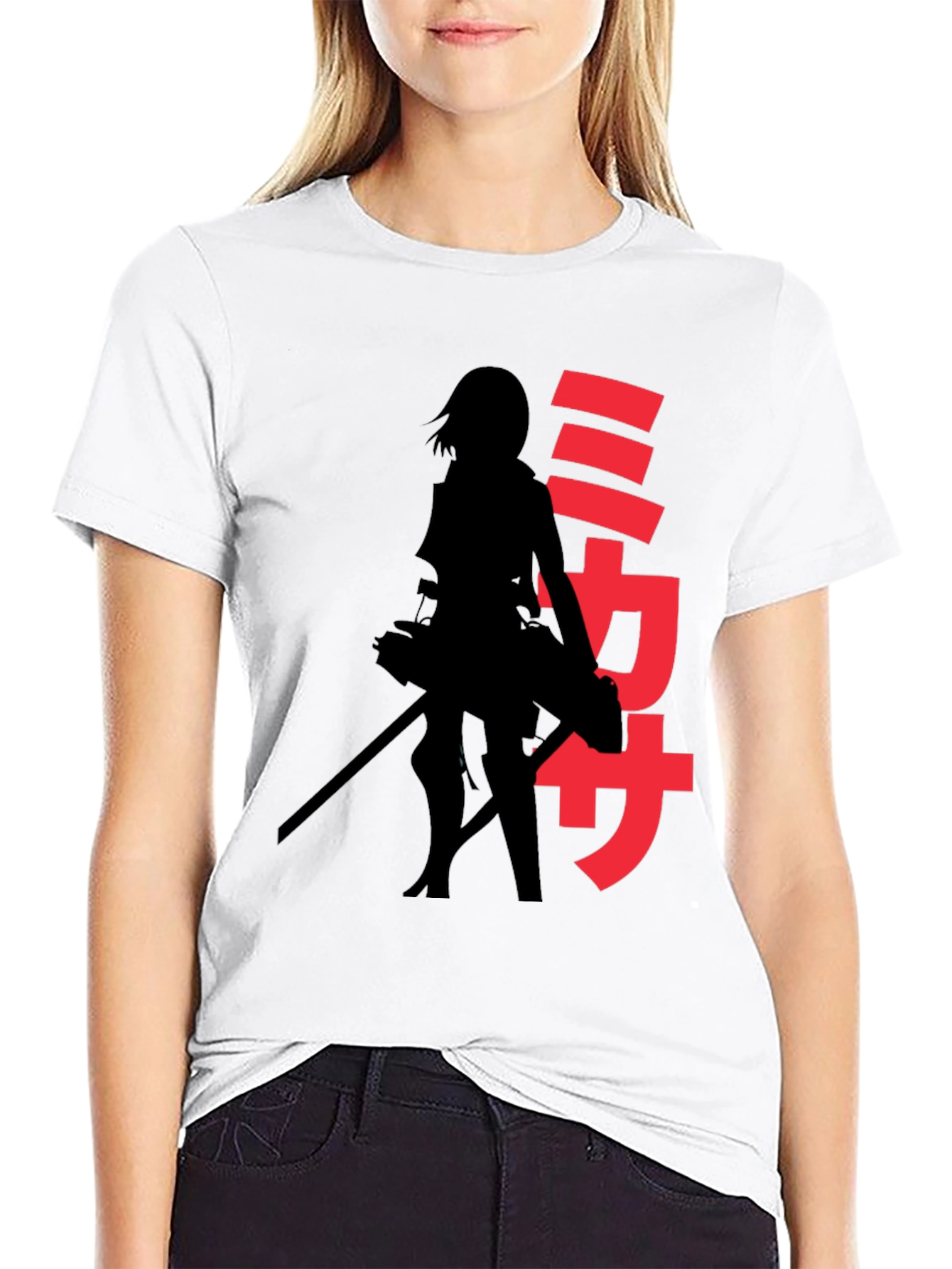Anime Silhouette Graphic T-Shirt