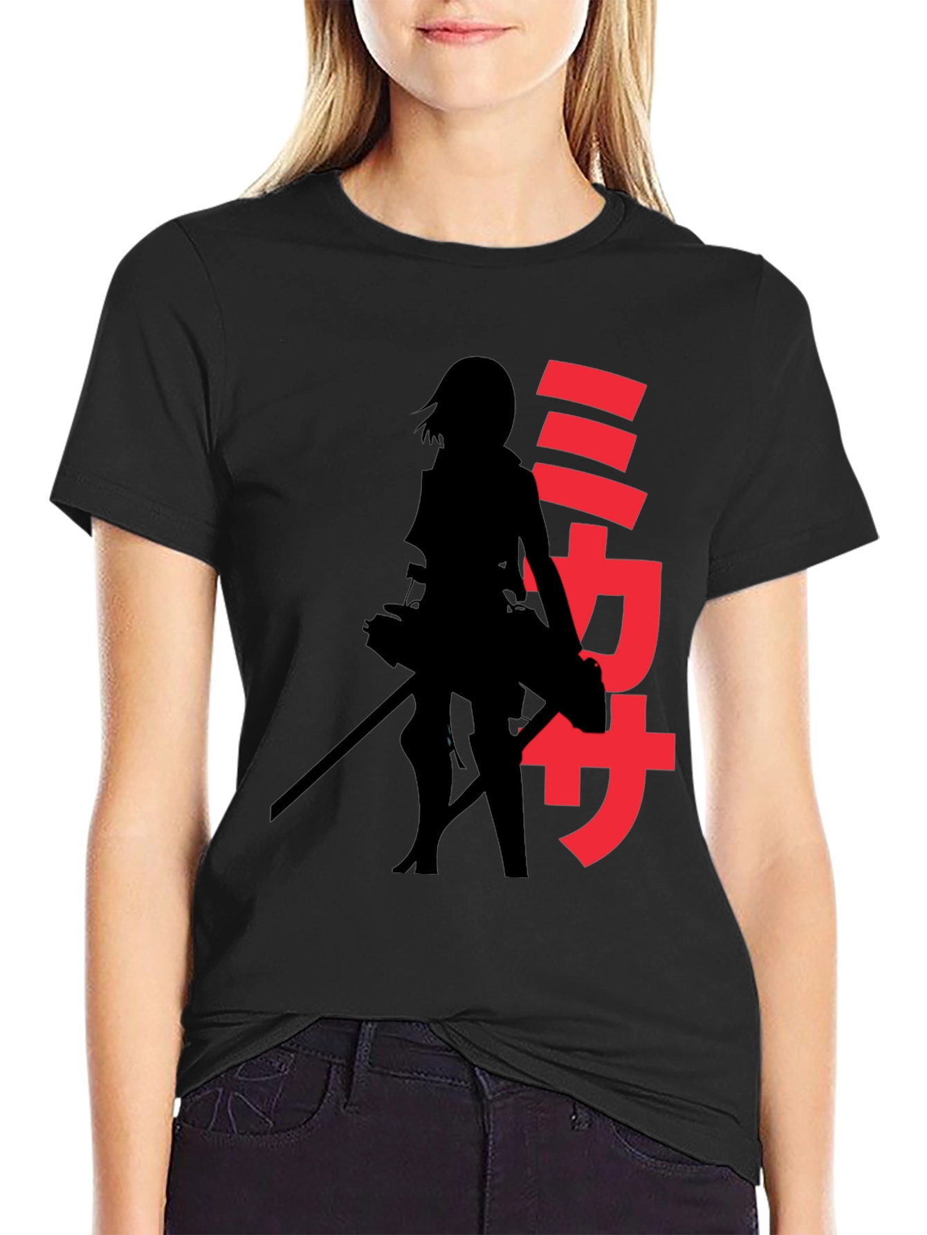 Anime Silhouette Graphic T-Shirt