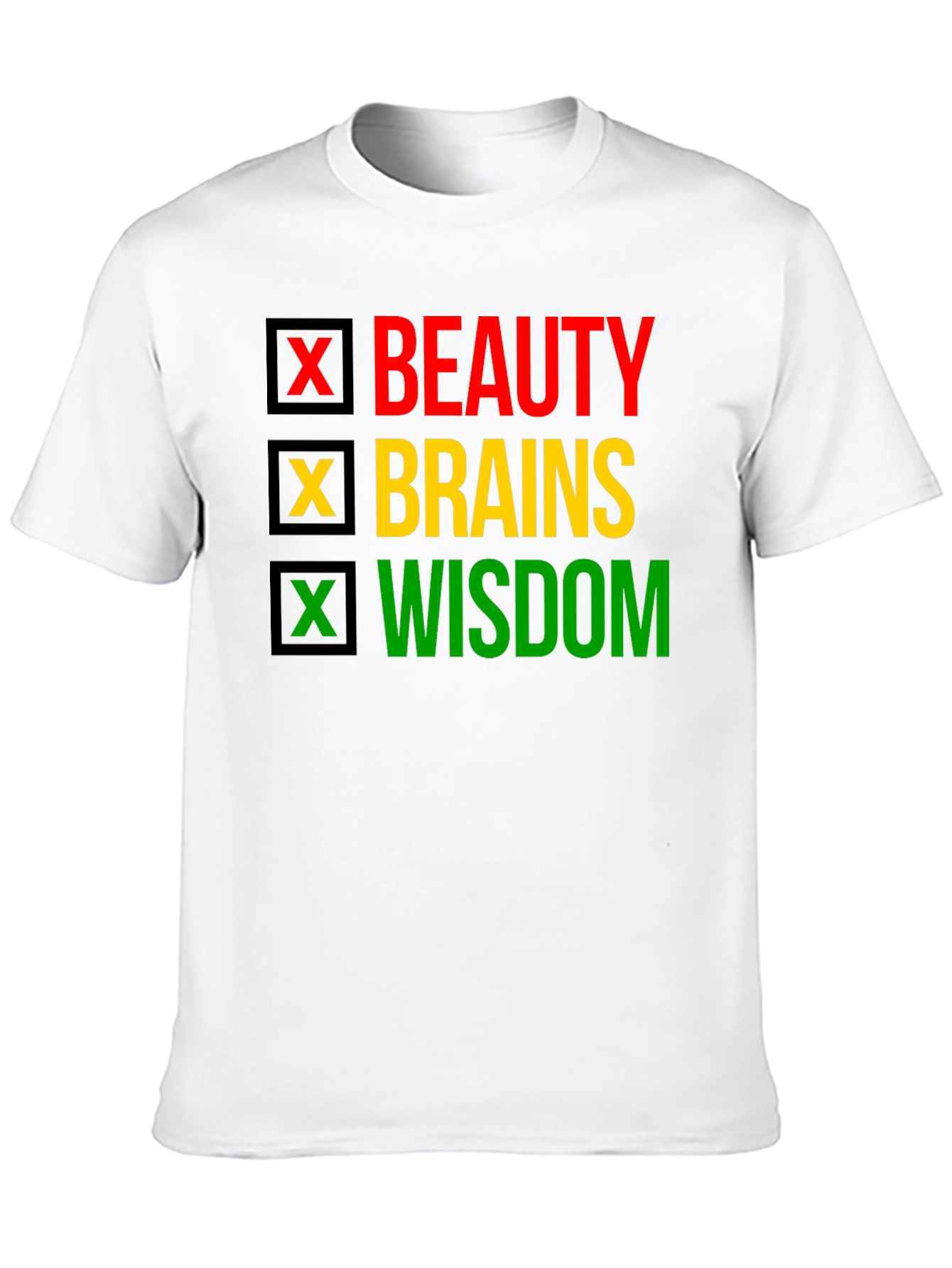Beauty Brains Wisdom T-Shirt - Black Pride Tee