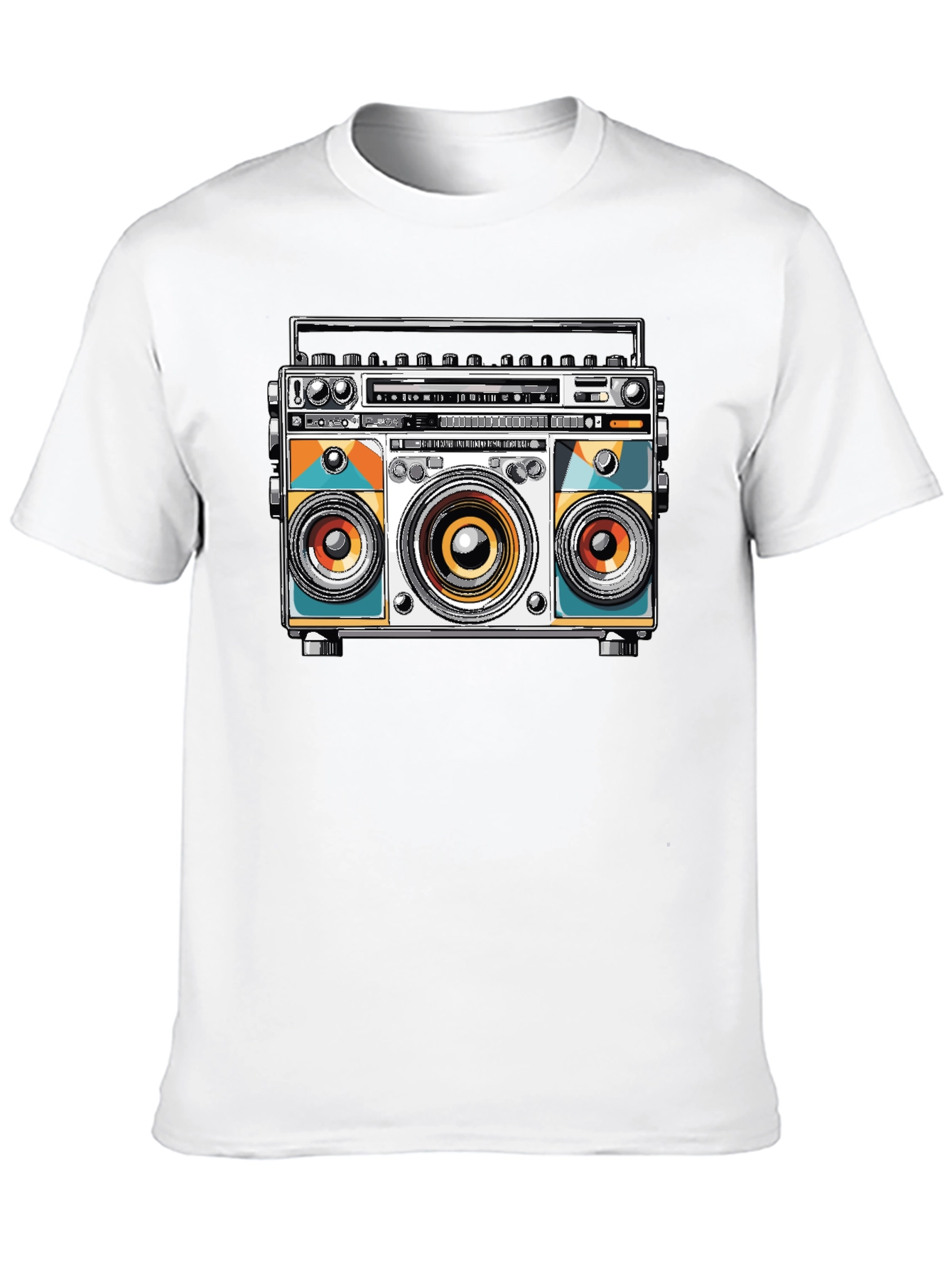 Retro Boombox Graphic T-Shirt