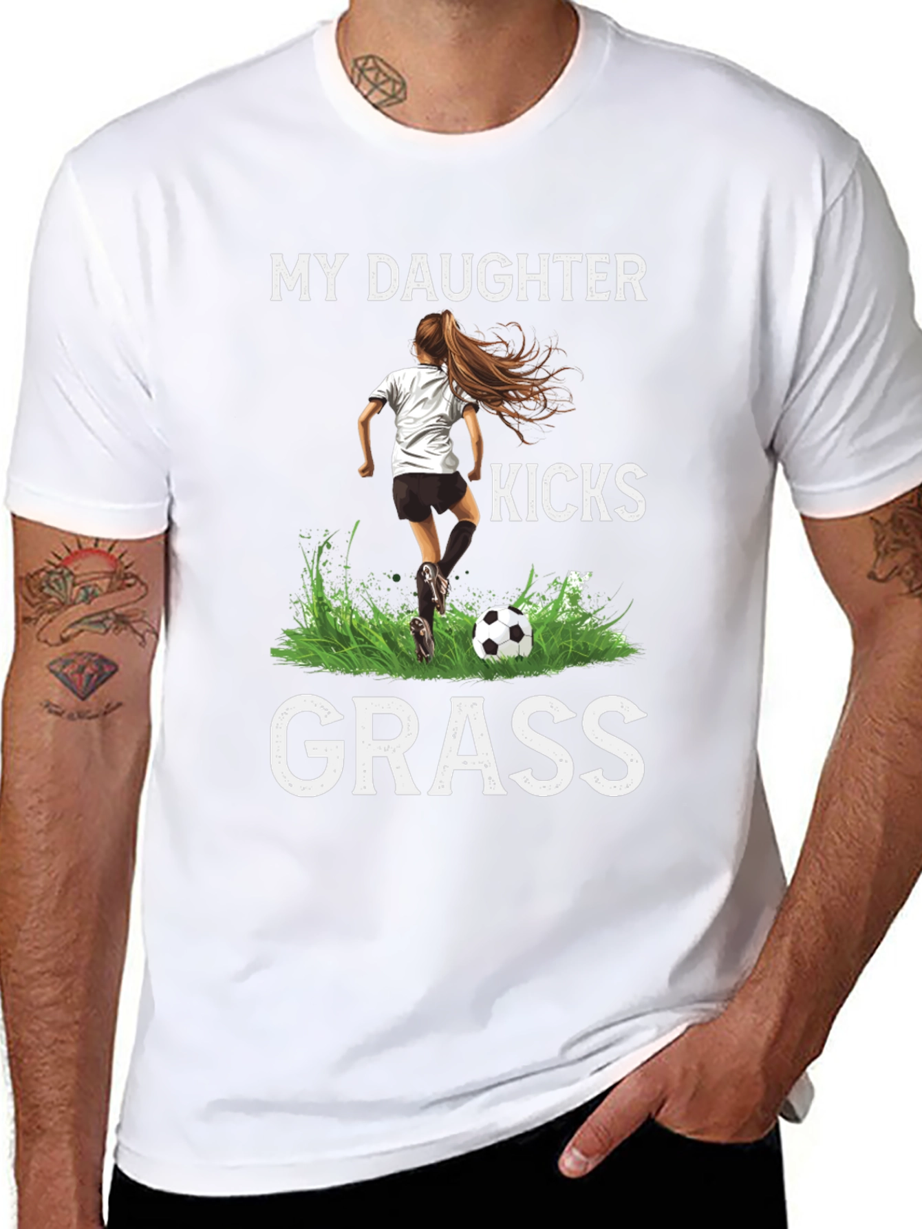 My Daughter Kicks Grass T-Shirt