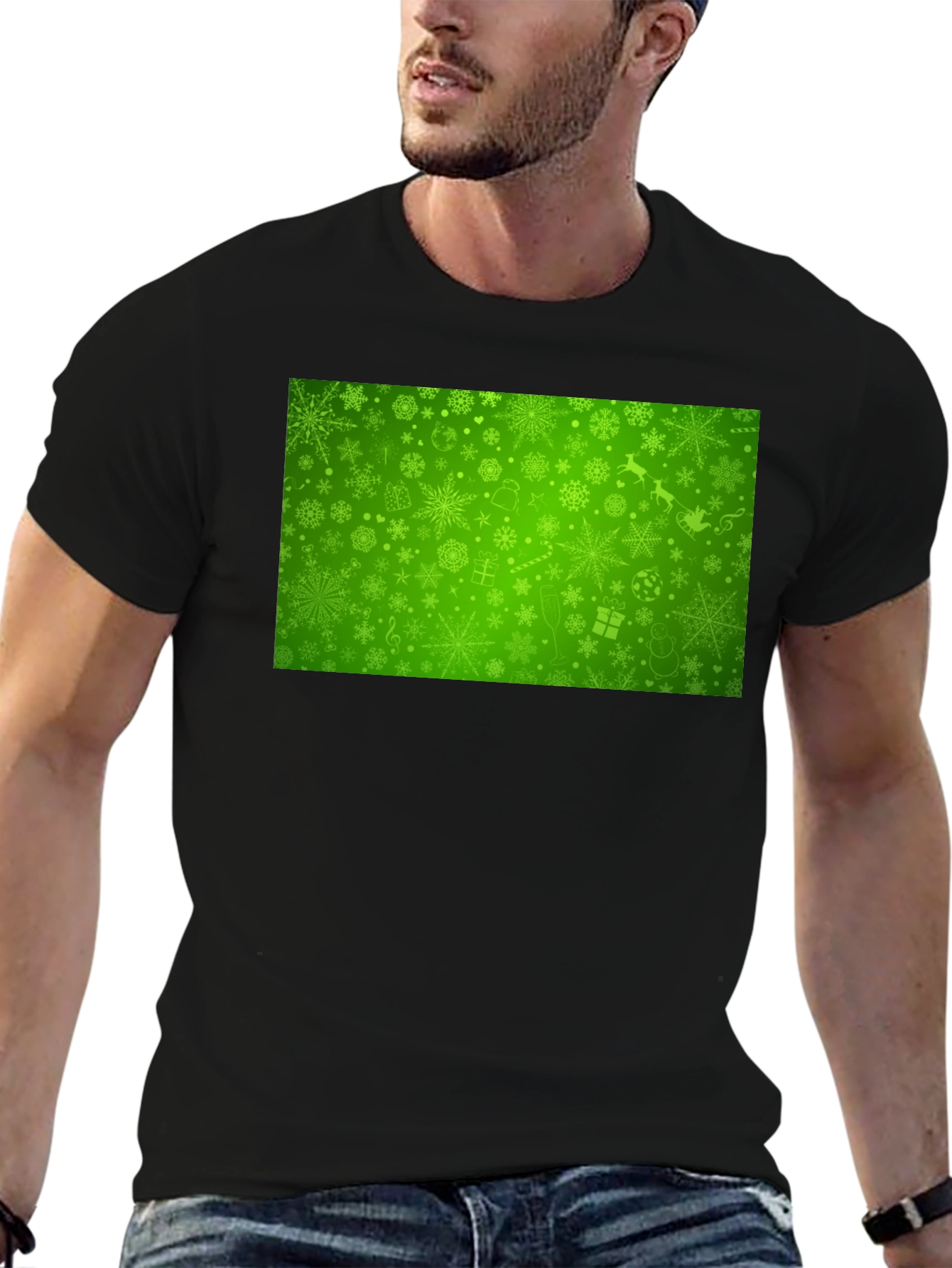 Festive Green Christmas T-Shirt