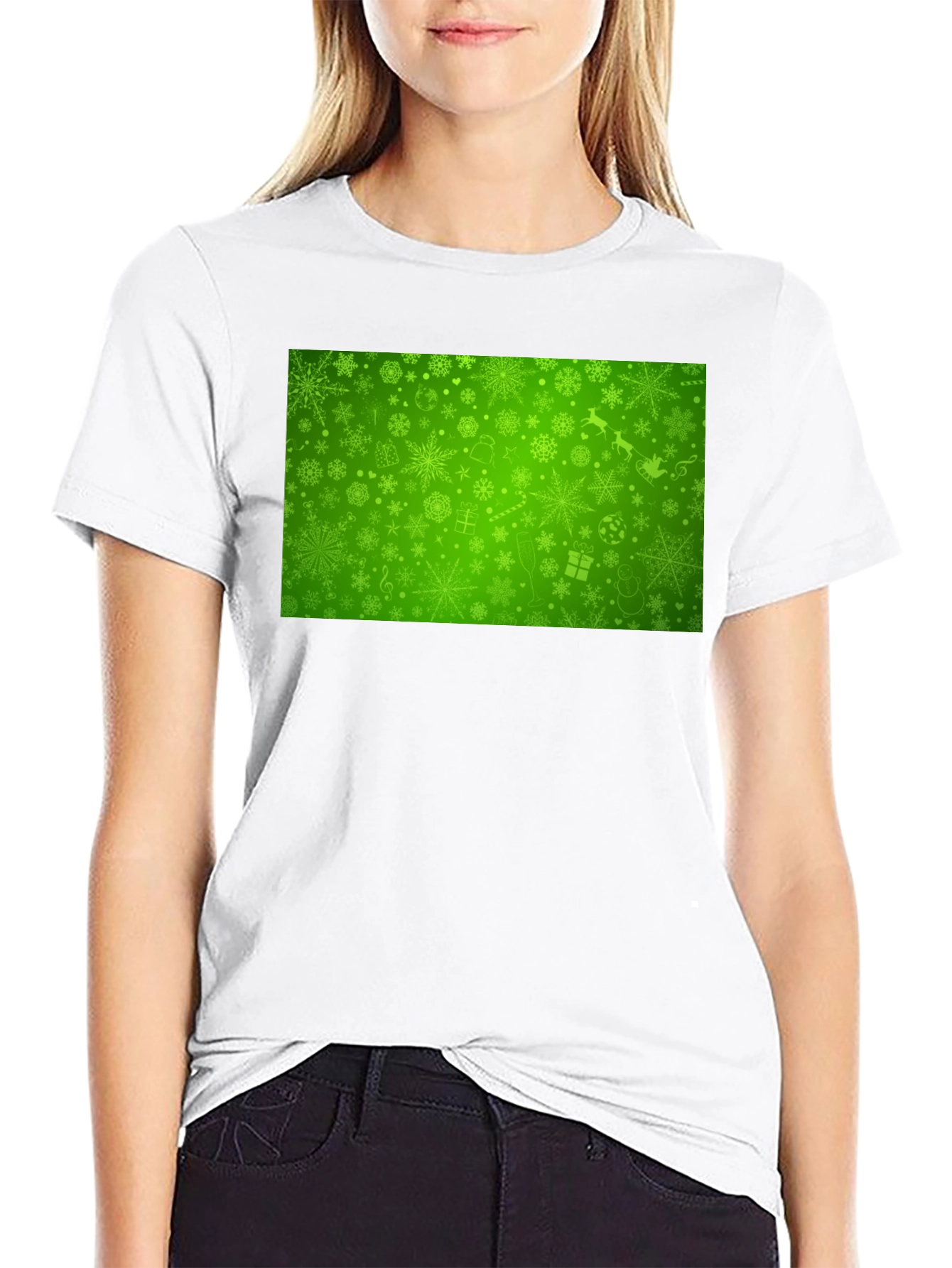 Festive Green Christmas T-Shirt