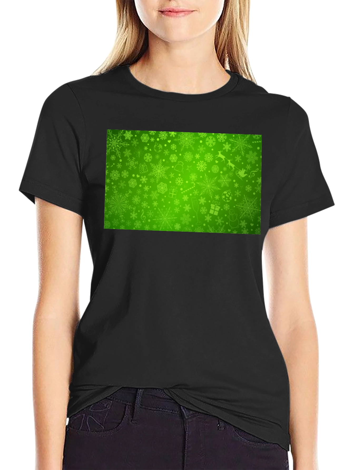 Festive Green Christmas T-Shirt