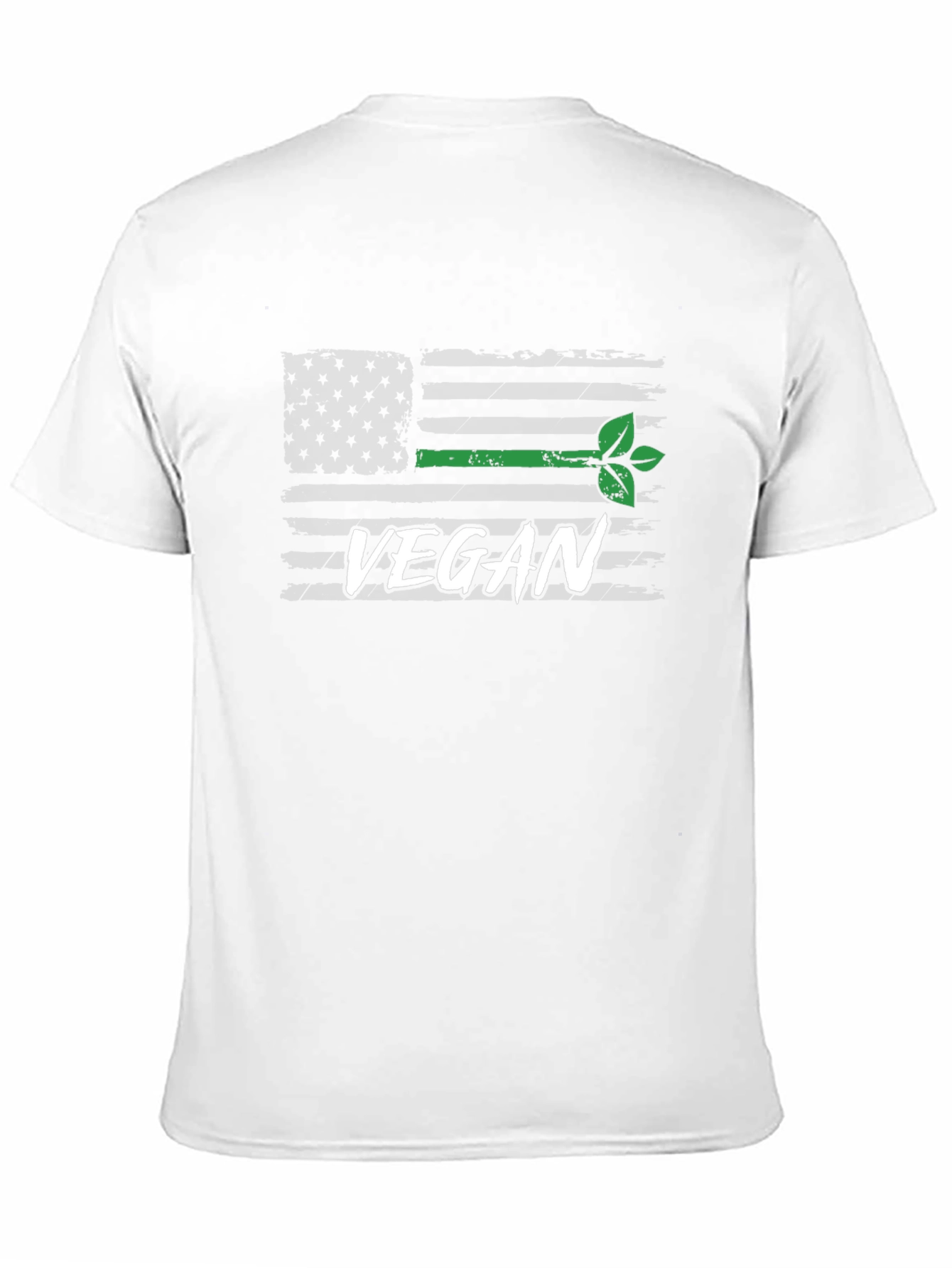 Vegan USA Flag Graphic T-Shirt