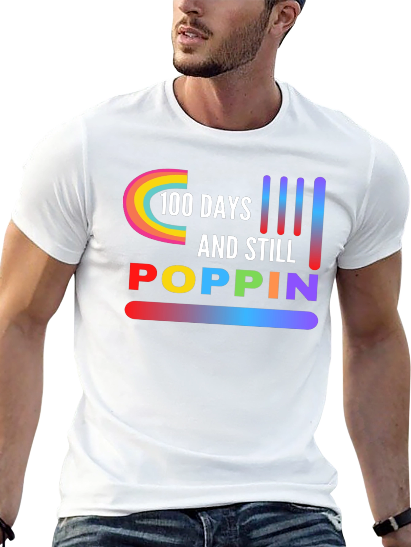 100 Days & Still Poppin Graphic Tee