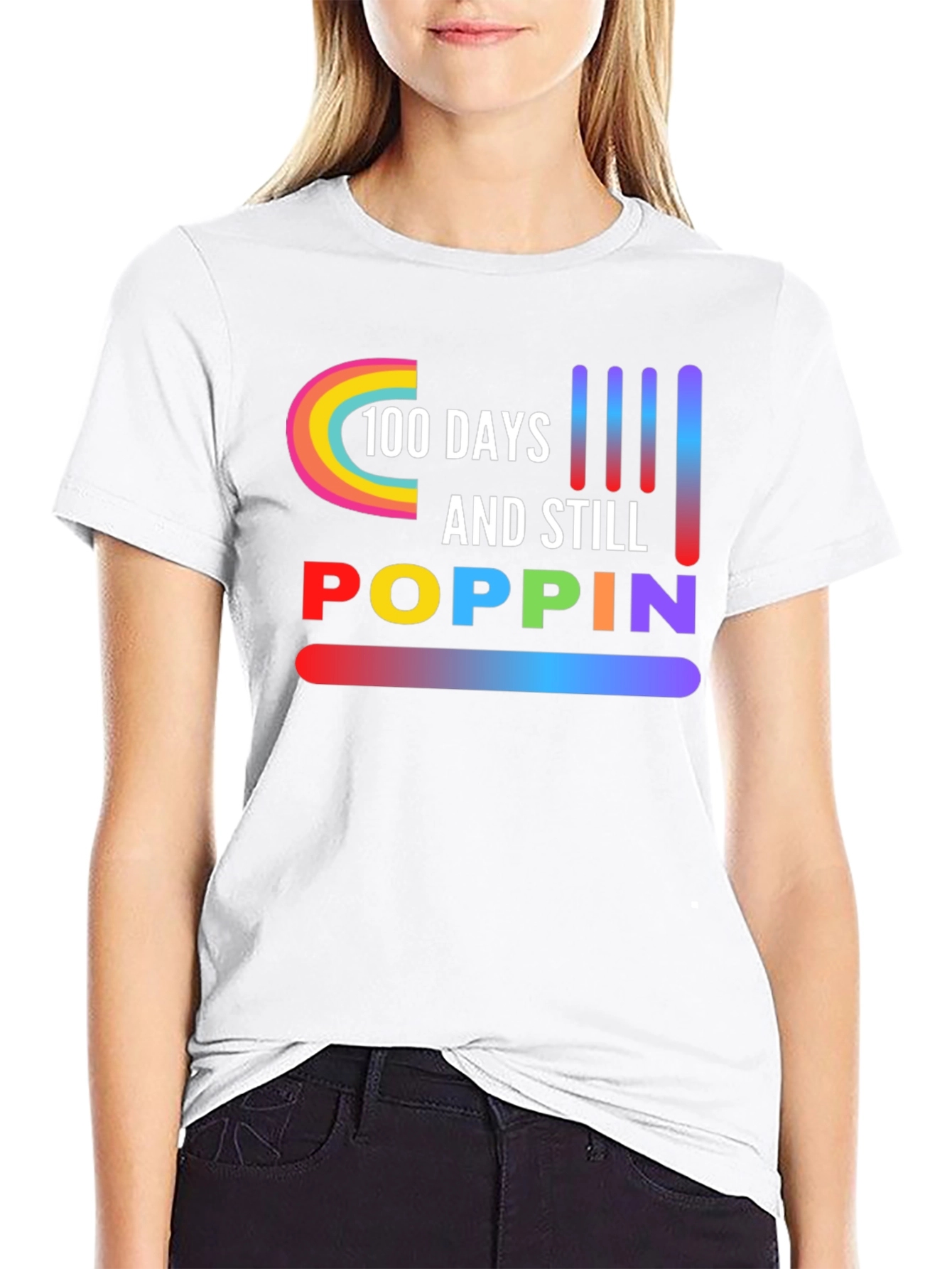100 Days & Still Poppin Graphic Tee