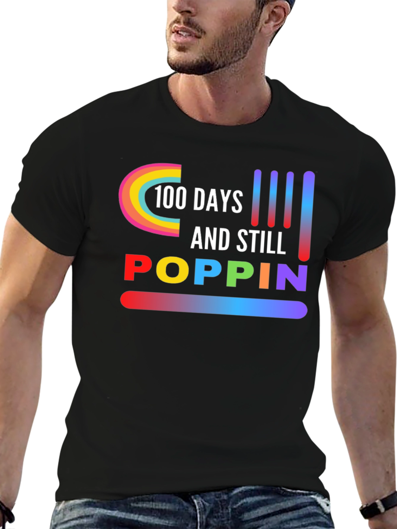 100 Days & Still Poppin Graphic Tee