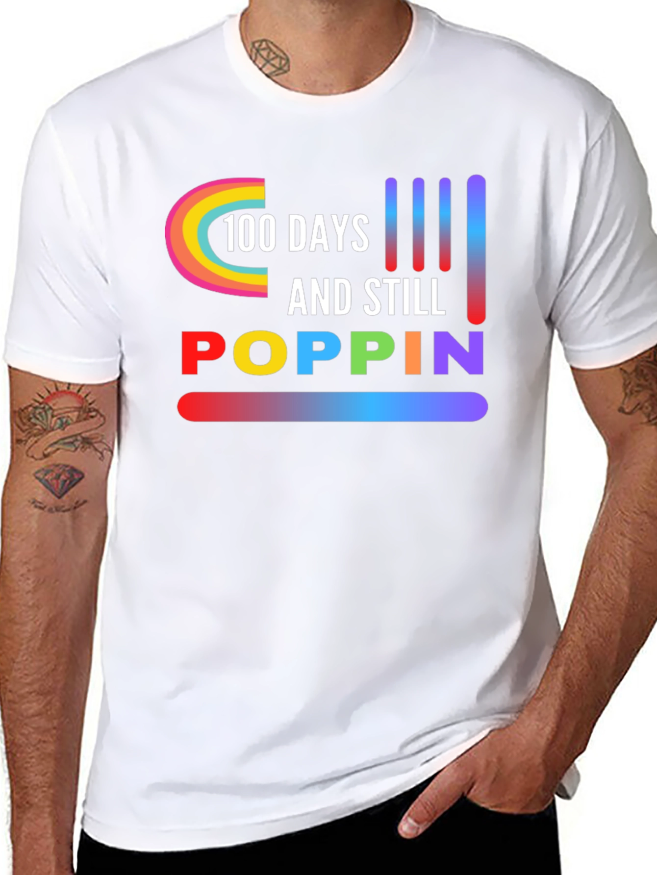 100 Days & Still Poppin Graphic Tee