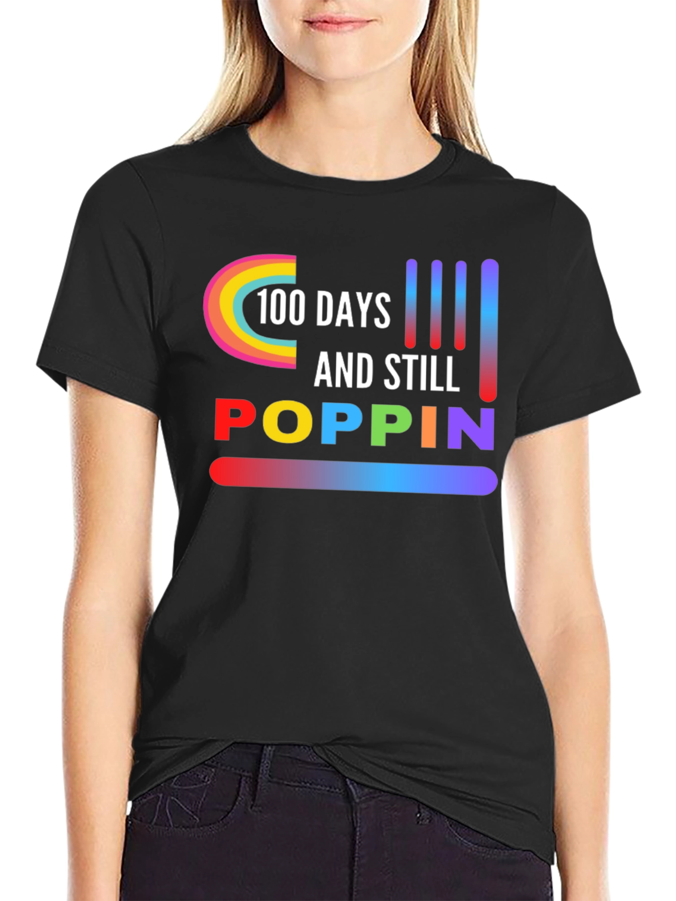 100 Days & Still Poppin Graphic Tee