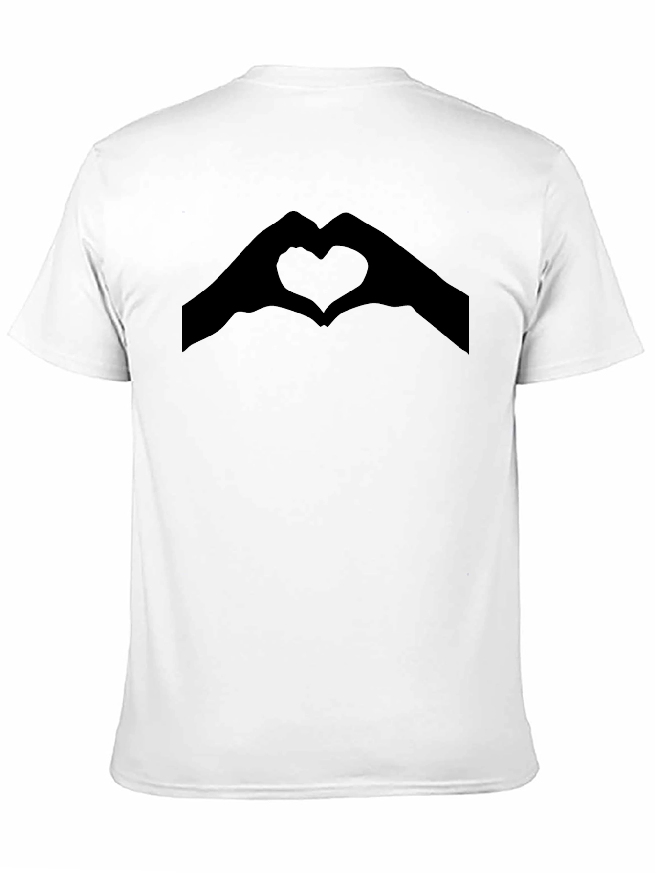 Heart Hands Graphic Tee - Love Gesture Shirt