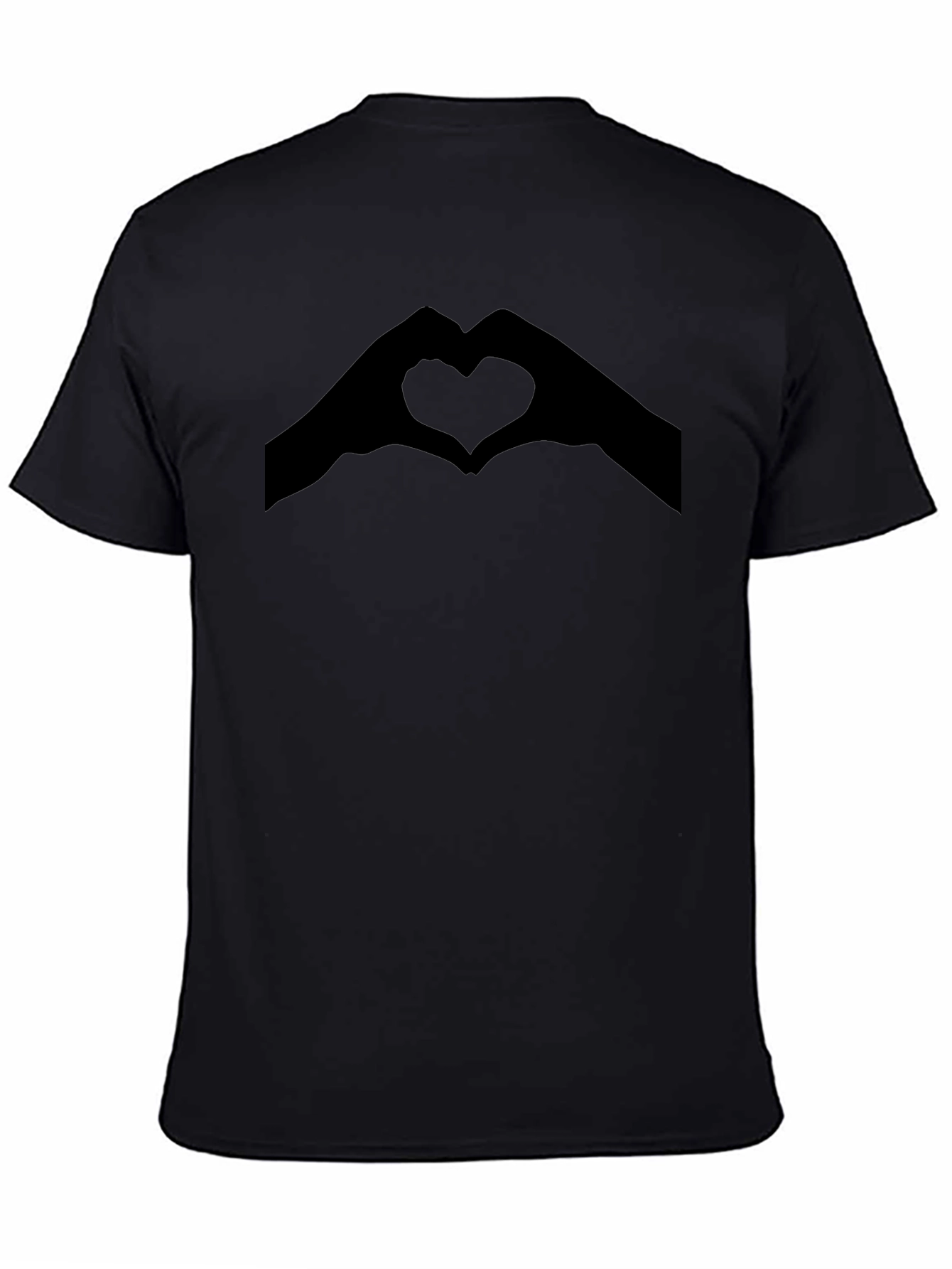 Heart Hands Graphic Tee - Love Gesture Shirt