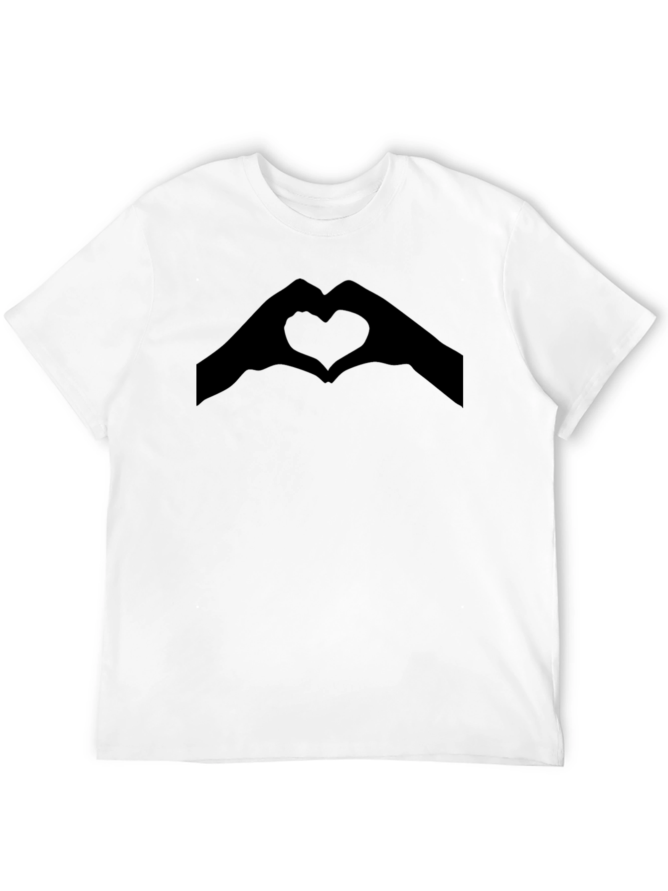 Heart Hands Graphic Tee - Love Gesture Shirt