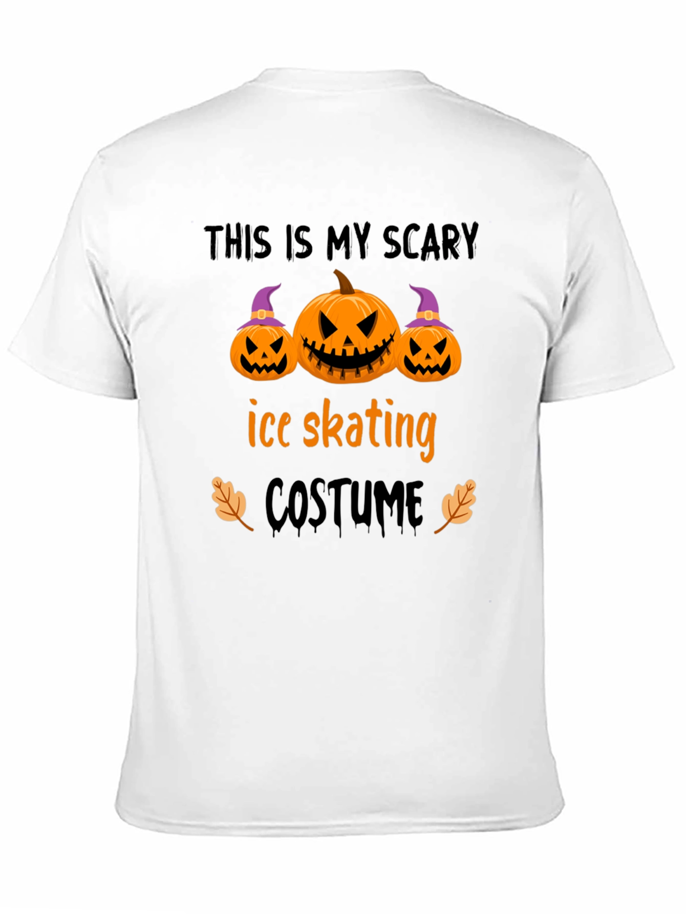 Scary Ice Skating Halloween Costume T-Shirt