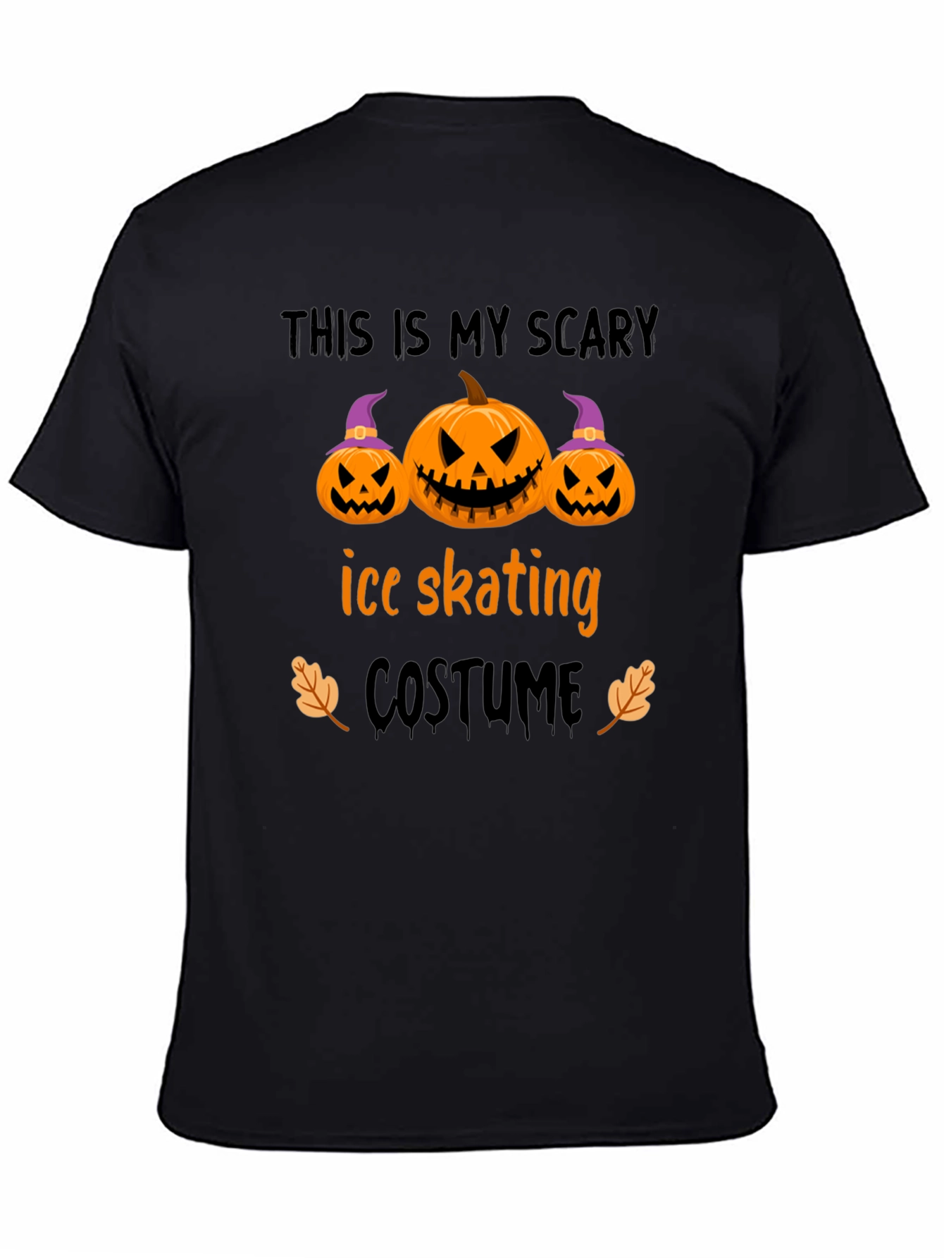 Scary Ice Skating Halloween Costume T-Shirt