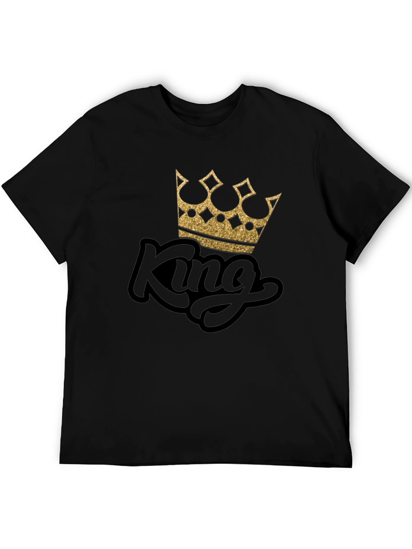 King Crown Graphic Black T-Shirt