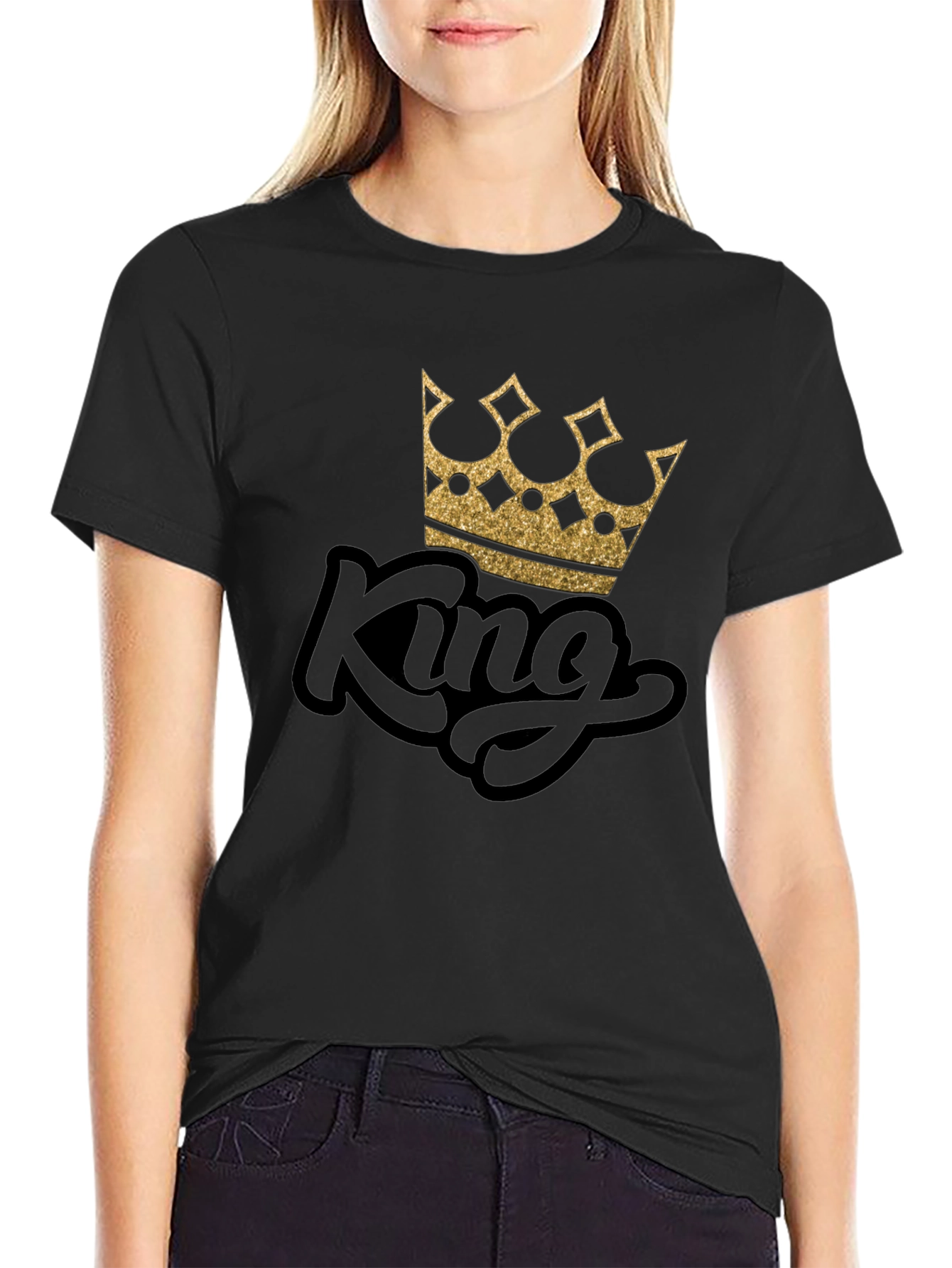 King Crown Graphic Black T-Shirt