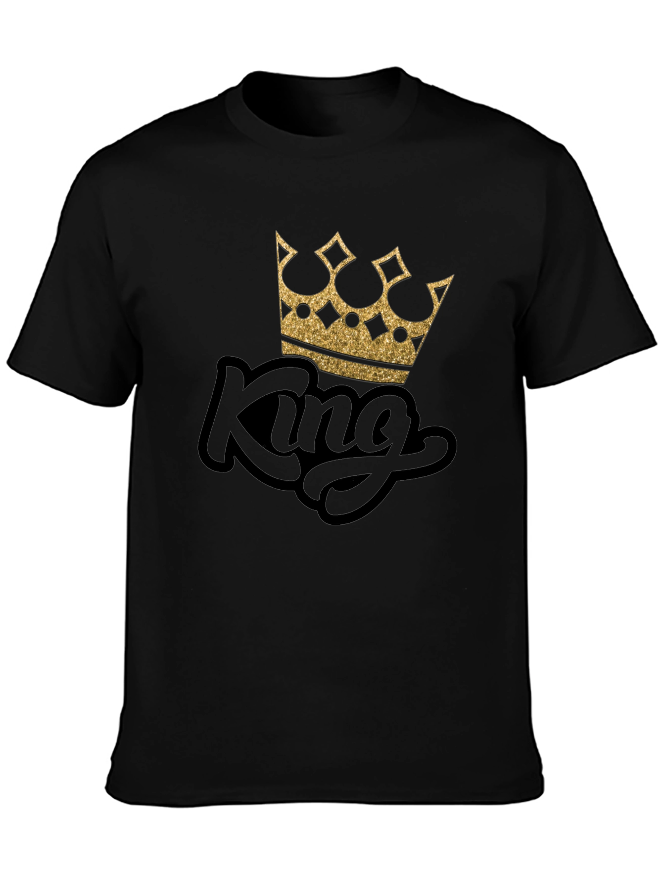 King Crown Graphic Black T-Shirt