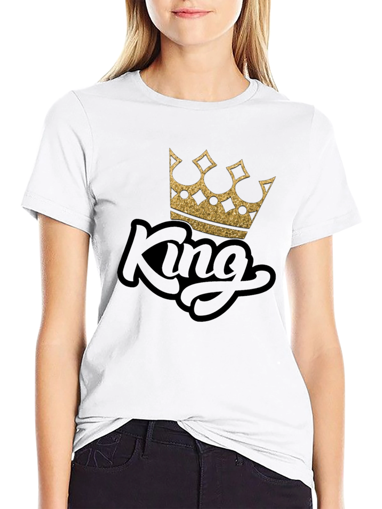 King Crown Graphic Black T-Shirt