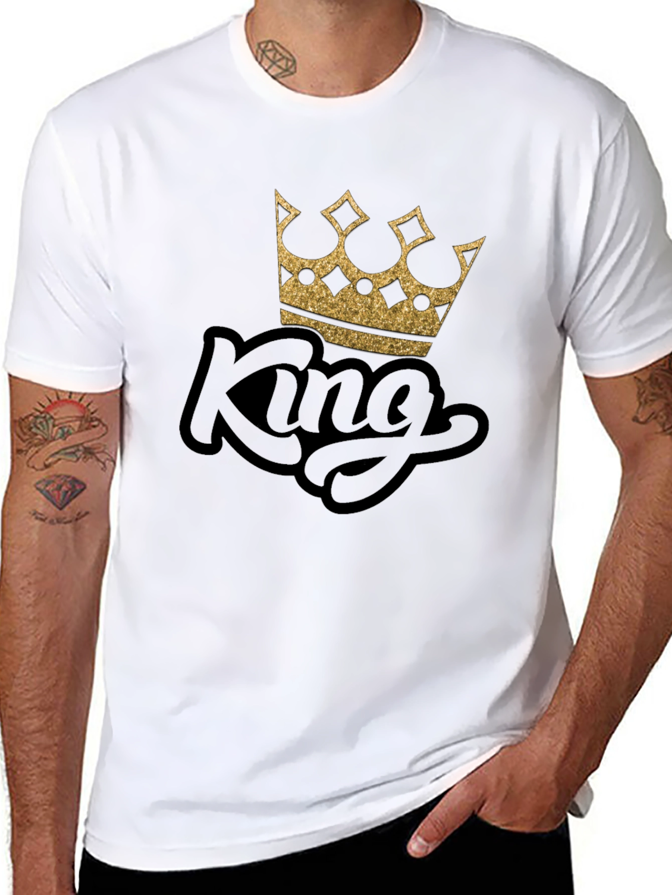 King Crown Graphic Black T-Shirt