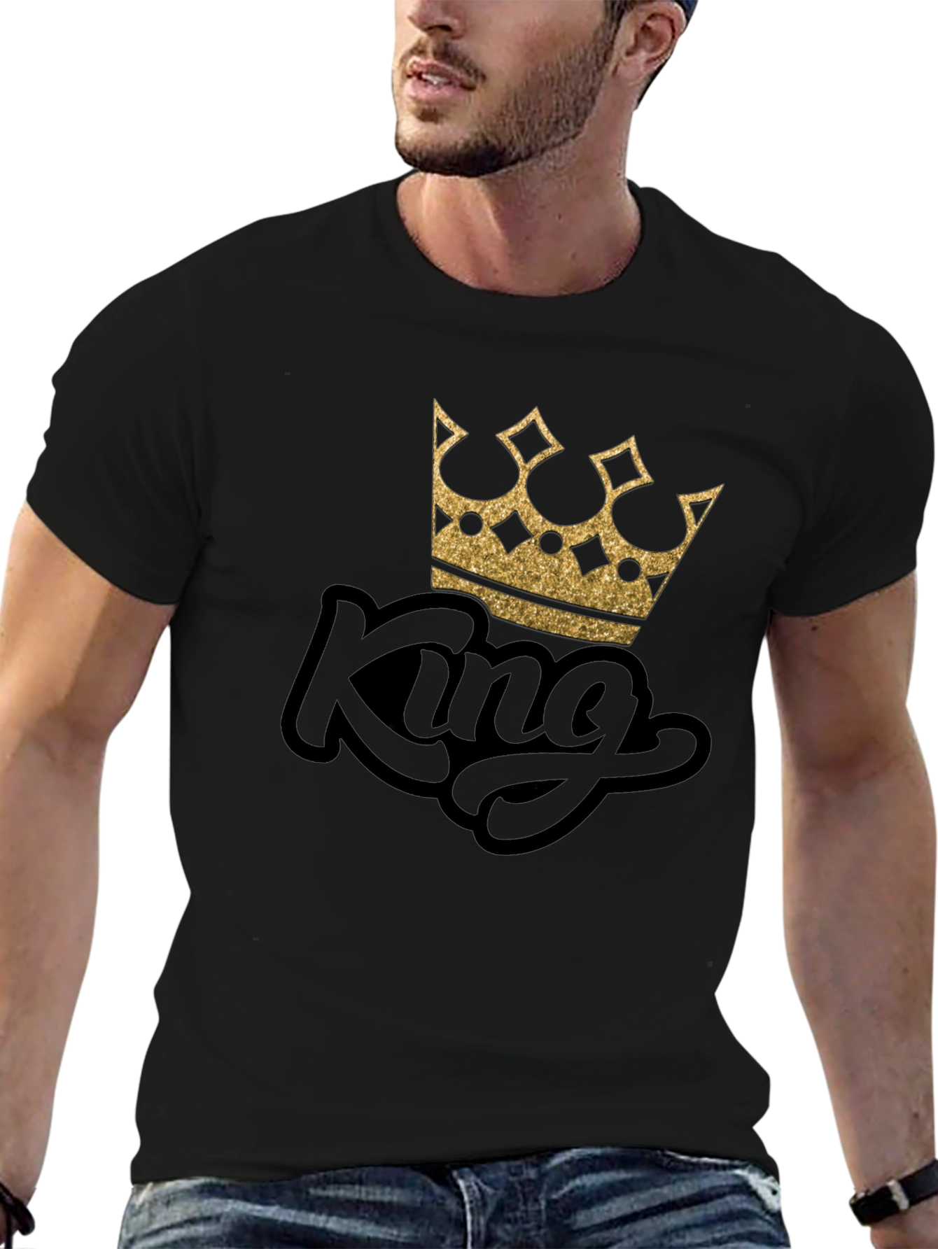 King Crown Graphic Black T-Shirt