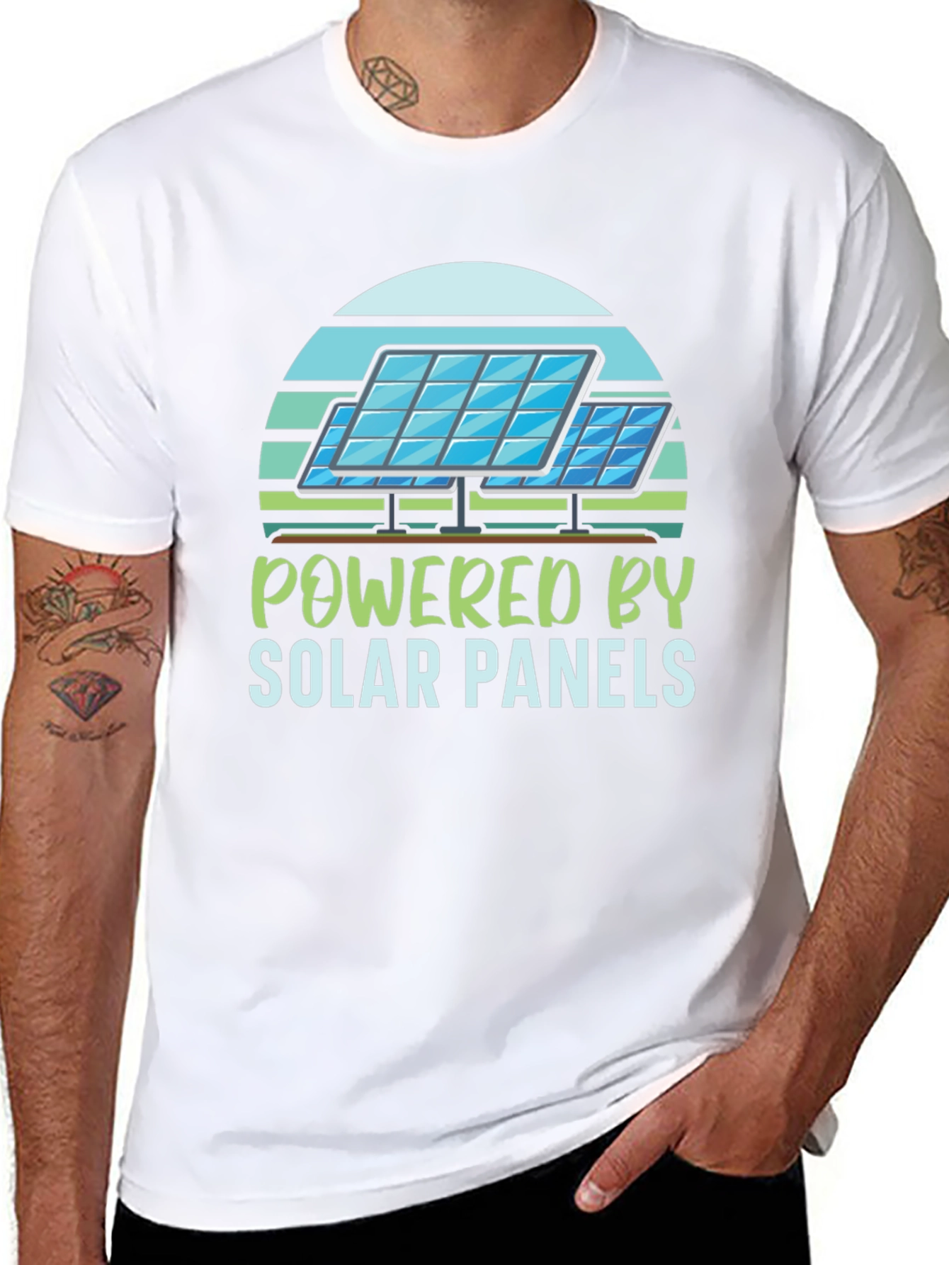 Powered By Solar Panels T-Shirt