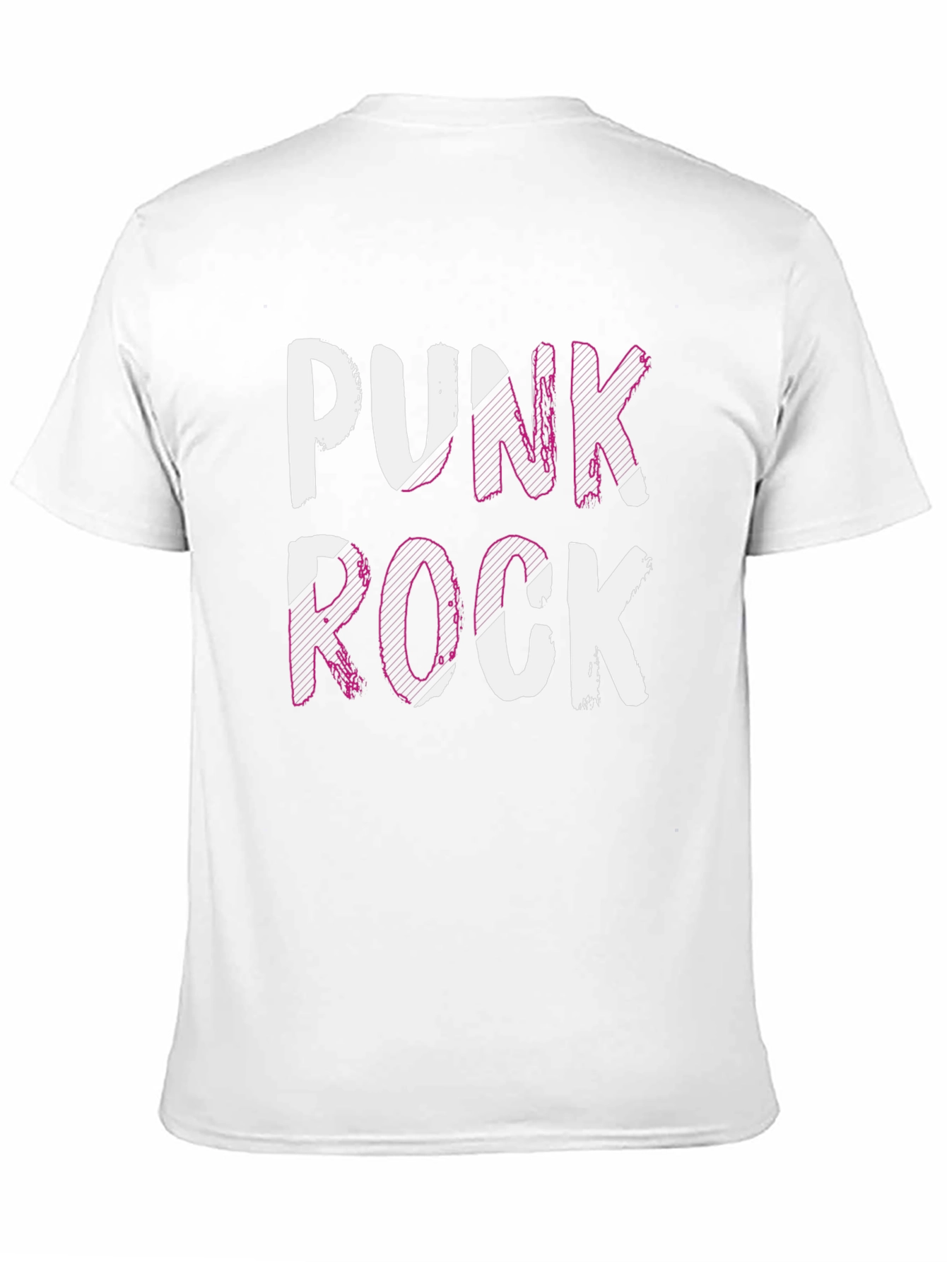 Punk Rock Graphic Tee - Black Cotton T-Shirt