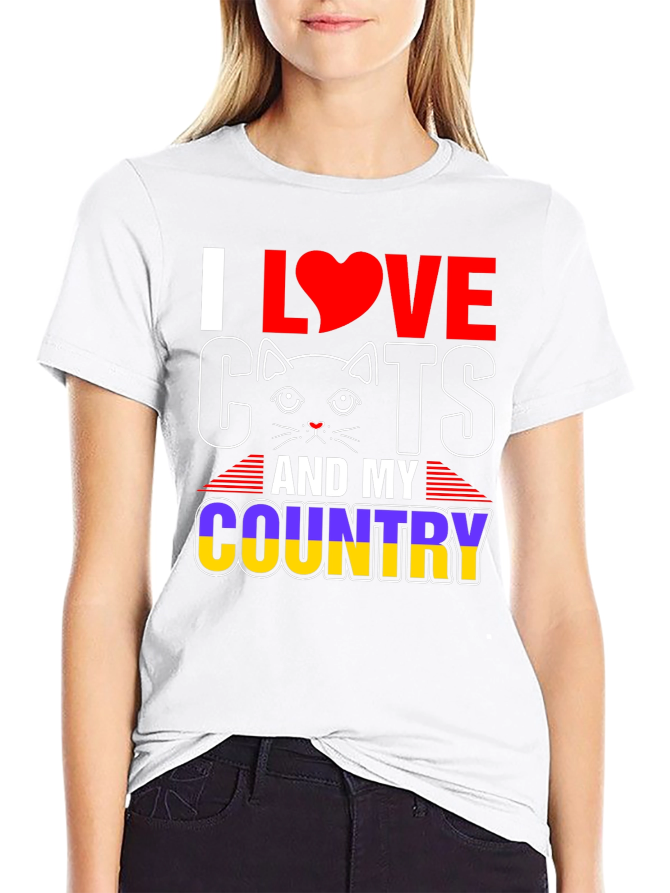 I Love Cats & My Country T-Shirt