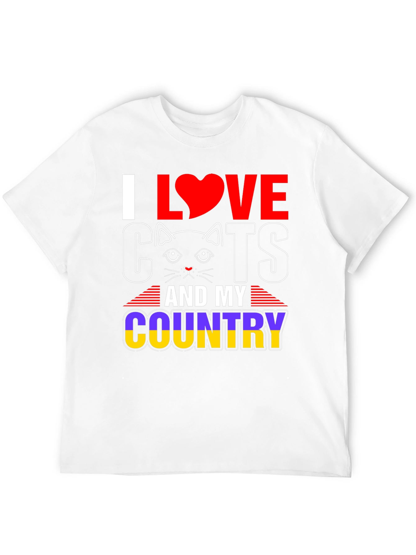 I Love Cats & My Country T-Shirt