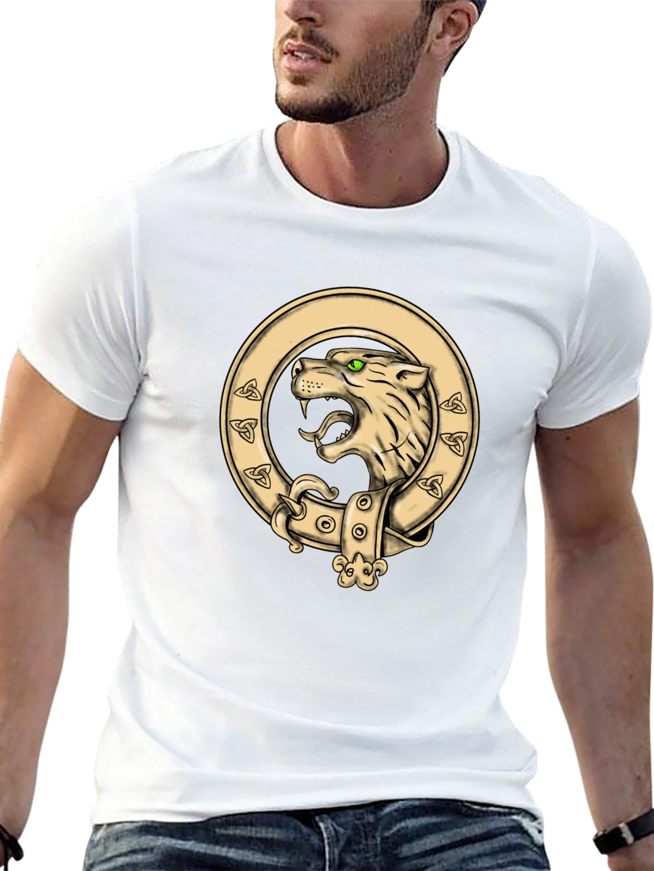 Wolf Crest Graphic Tee - Bold Design