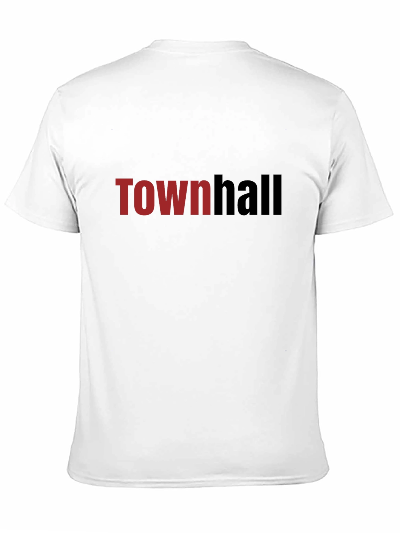 Townhall Graphic Tee - Soft Black Cotton T-Shirt