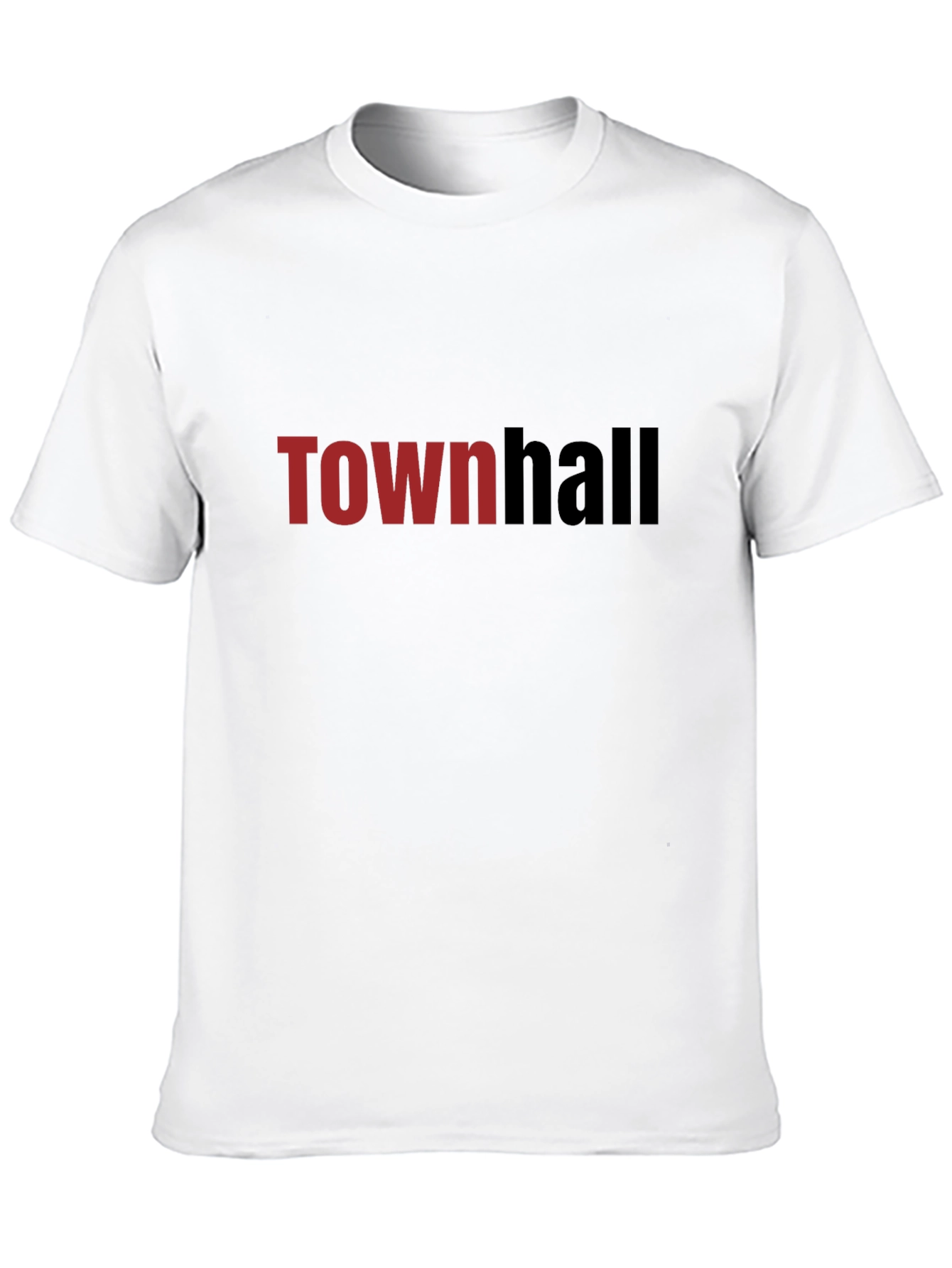 Townhall Graphic Tee - Soft Black Cotton T-Shirt