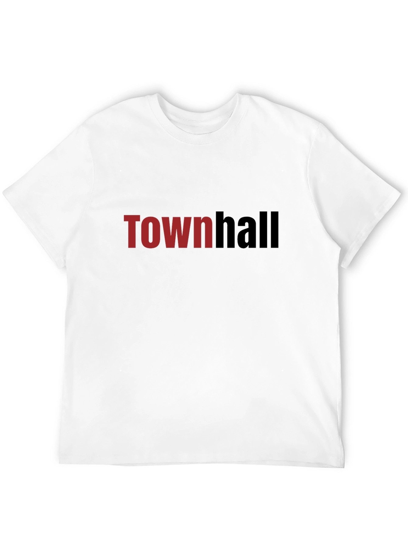 Townhall Graphic Tee - Soft Black Cotton T-Shirt