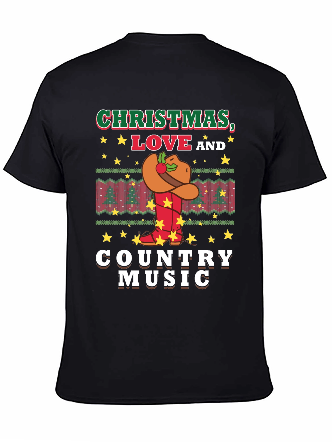 Christmas Love and Country Music T-Shirt