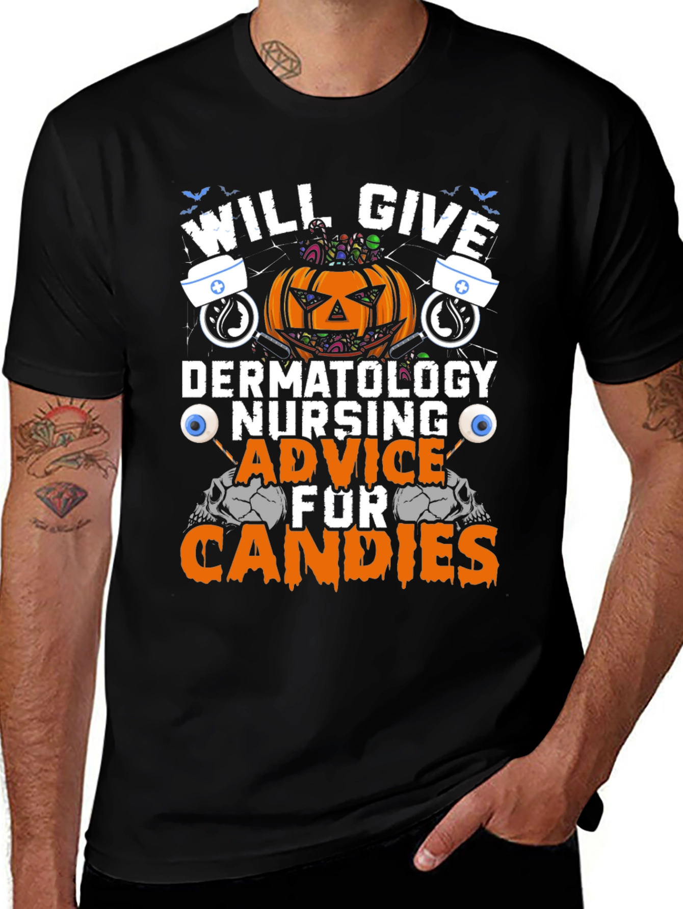 Halloween Dermatology Nursing Advice T-Shirt