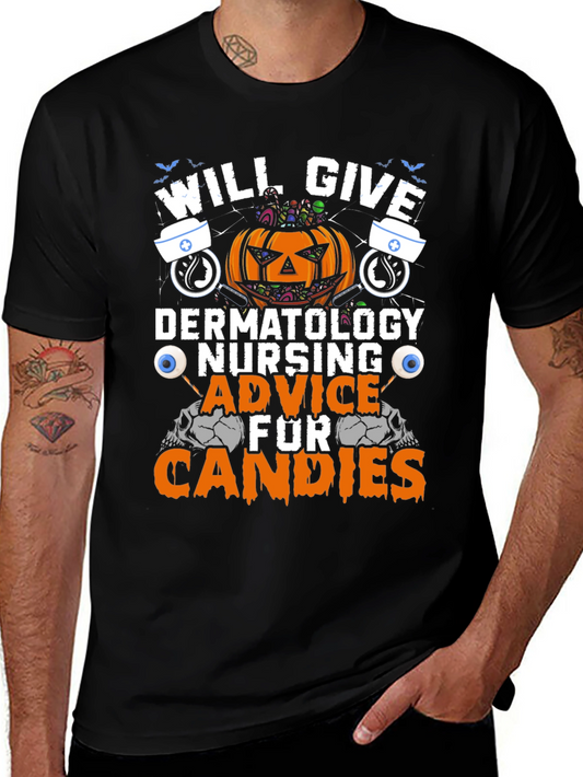 Halloween Dermatology Nursing Advice T-Shirt