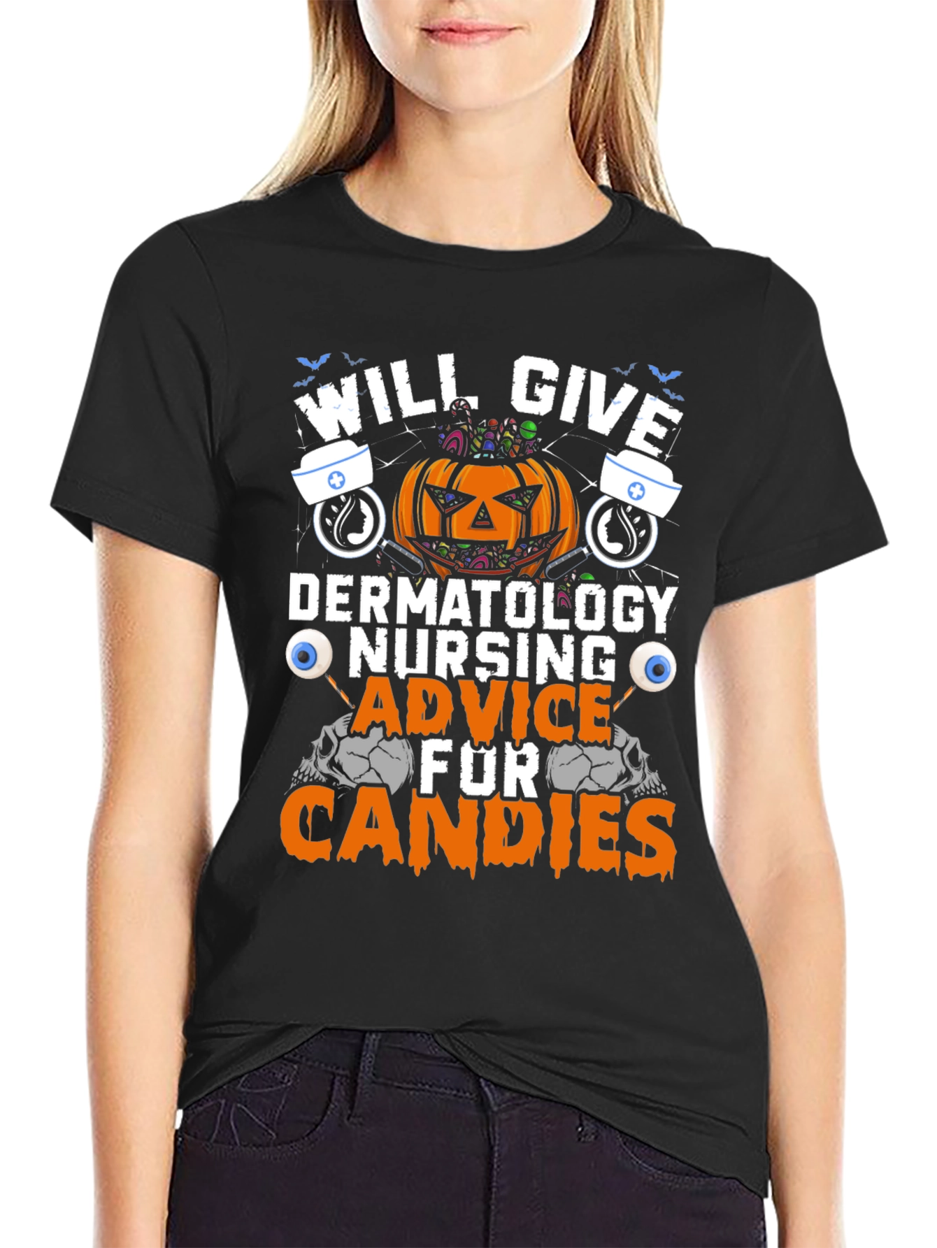 Halloween Dermatology Nursing Advice T-Shirt