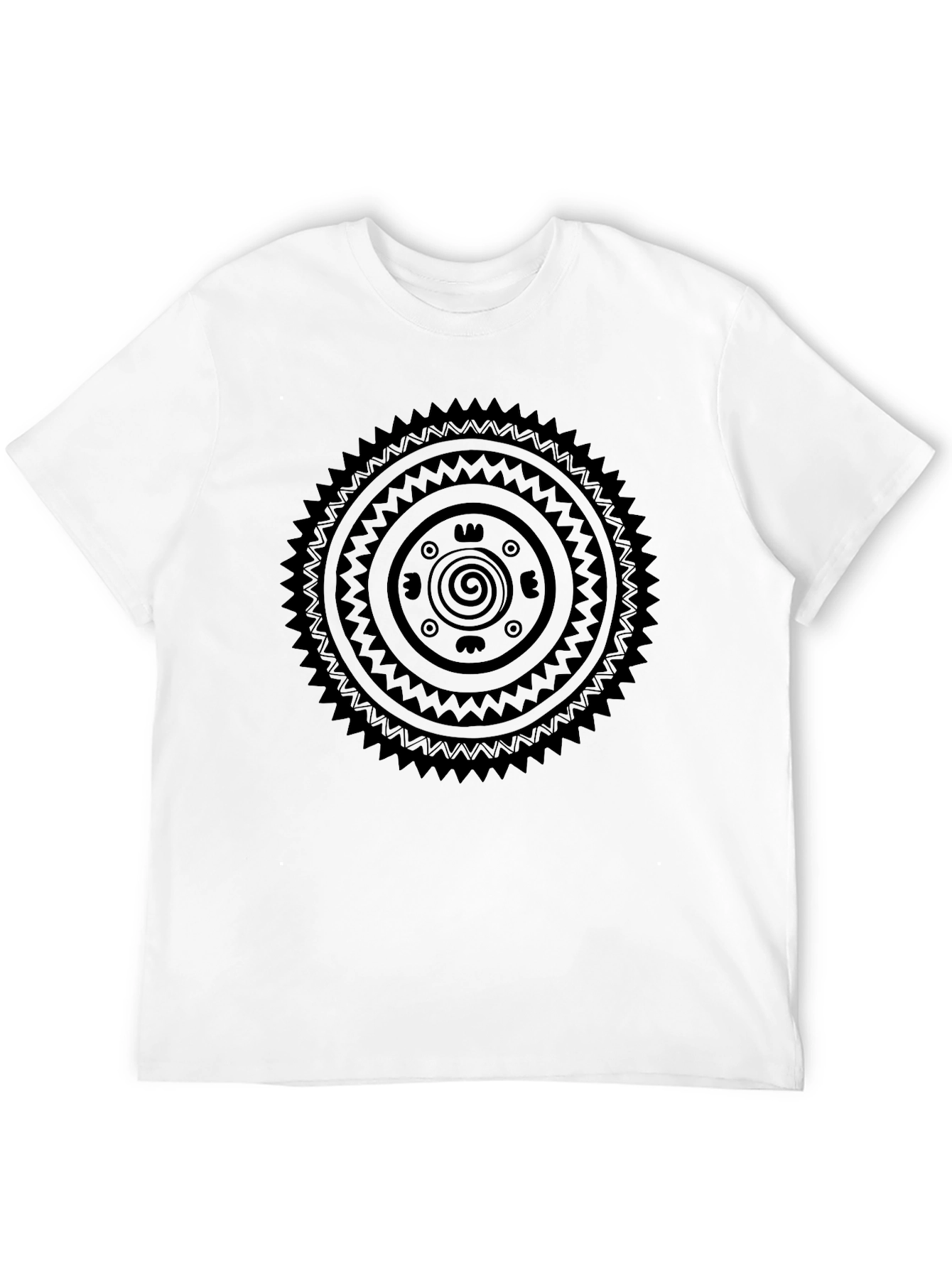 Tribal Design Black T-Shirt - Unique Graphic Tee