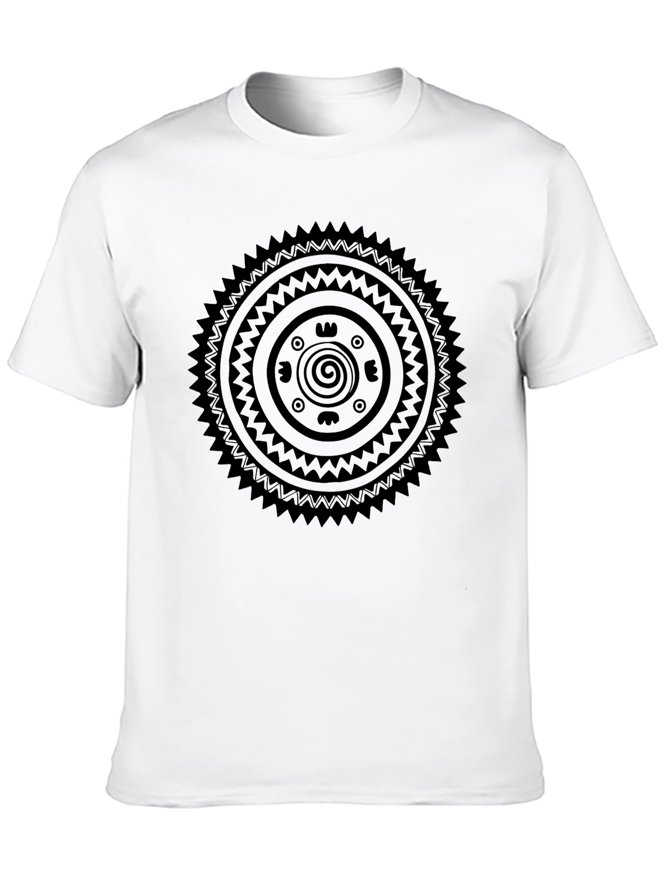 Tribal Design Black T-Shirt - Unique Graphic Tee