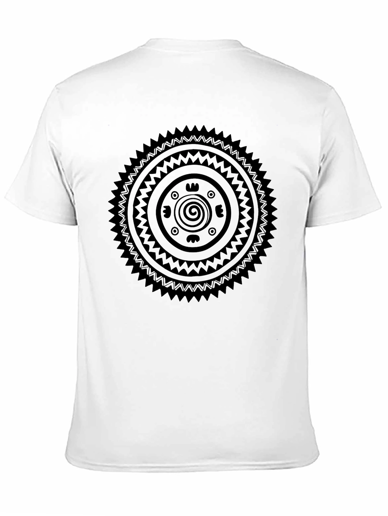 Tribal Design Black T-Shirt - Unique Graphic Tee