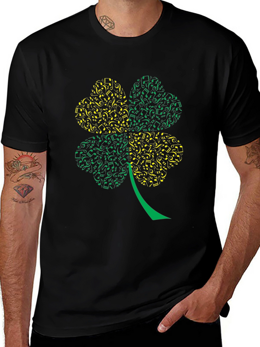 Musical Shamrock Graphic T-Shirt