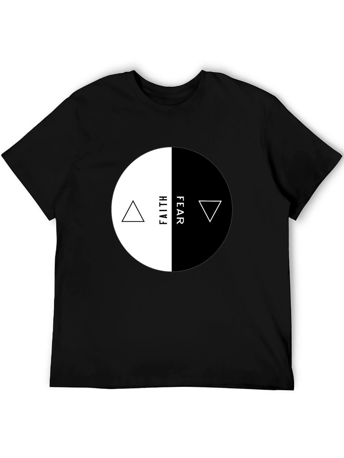 Faith Over Fear Graphic Tee - Yin Yang Design