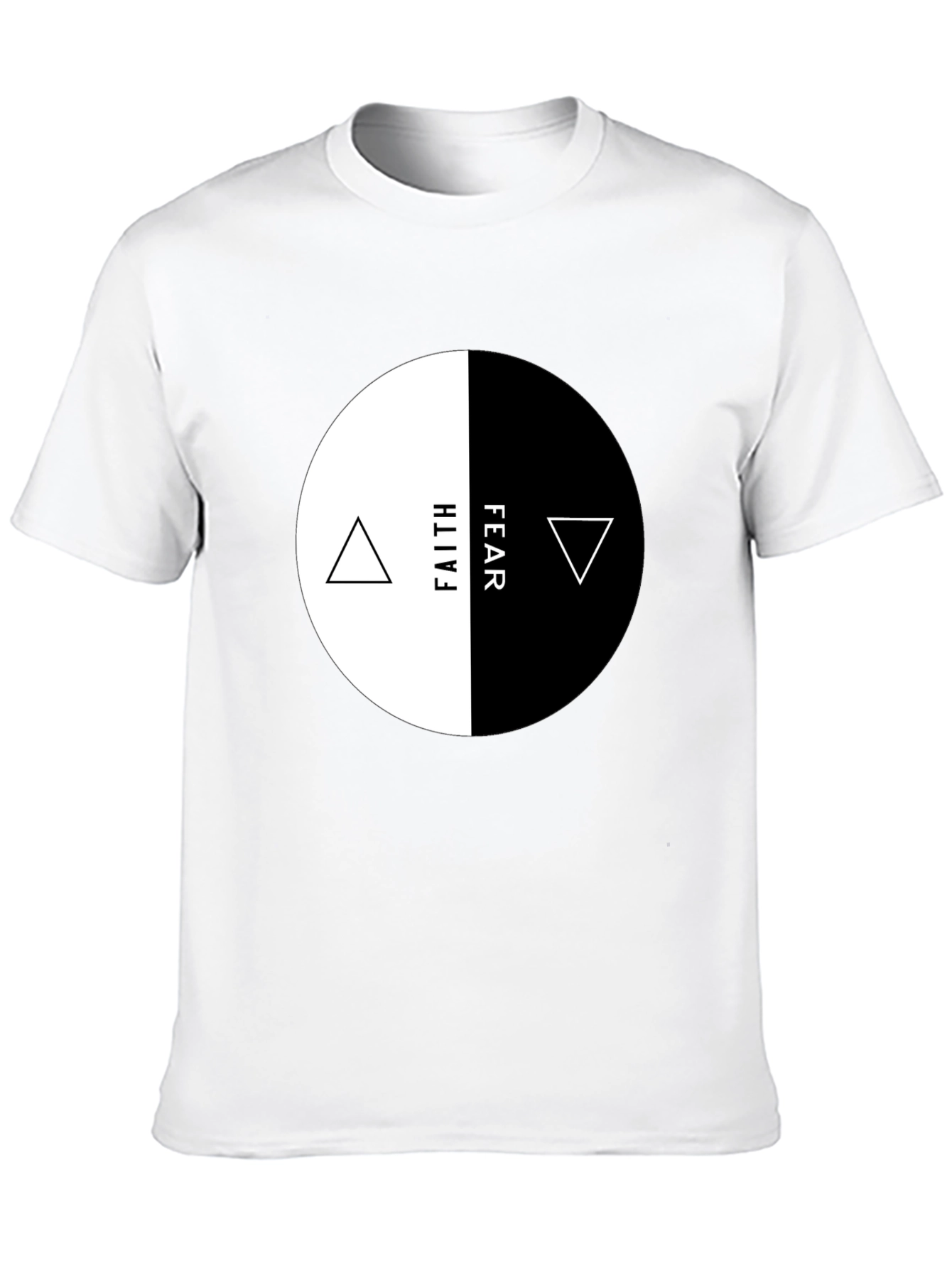 Faith Over Fear Graphic Tee - Yin Yang Design