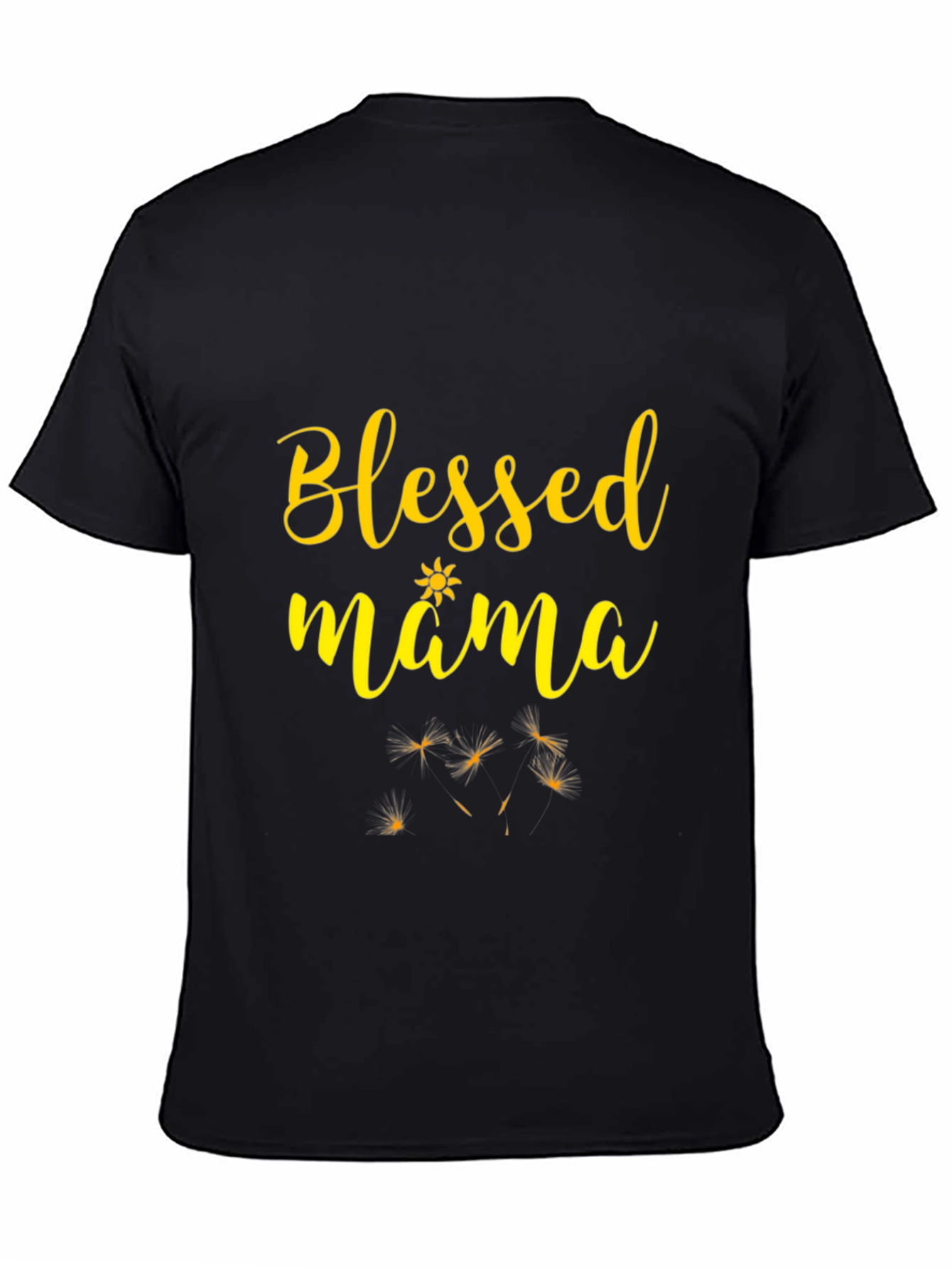 Blessed Mama Graphic Tee - Black