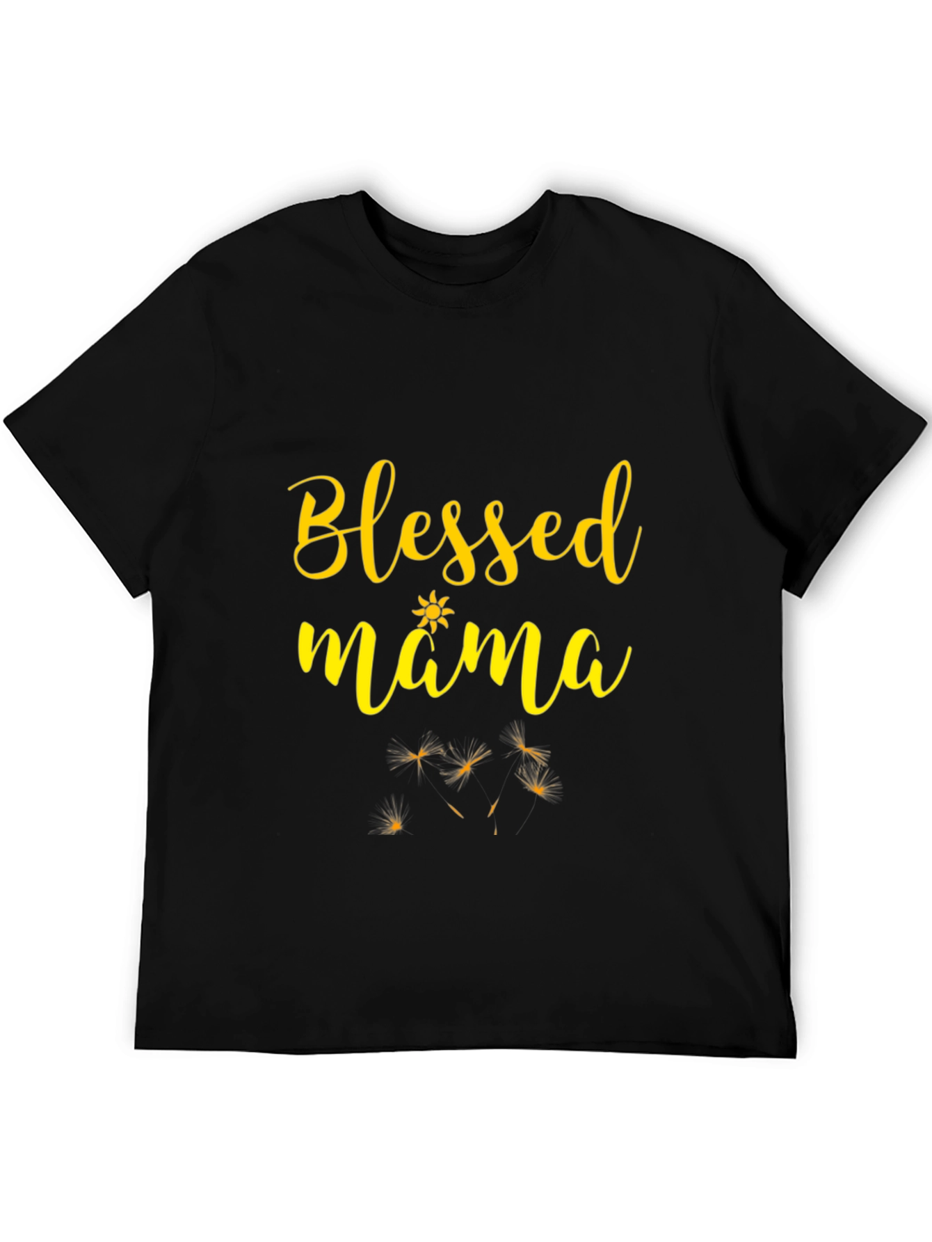 Blessed Mama Graphic Tee - Black