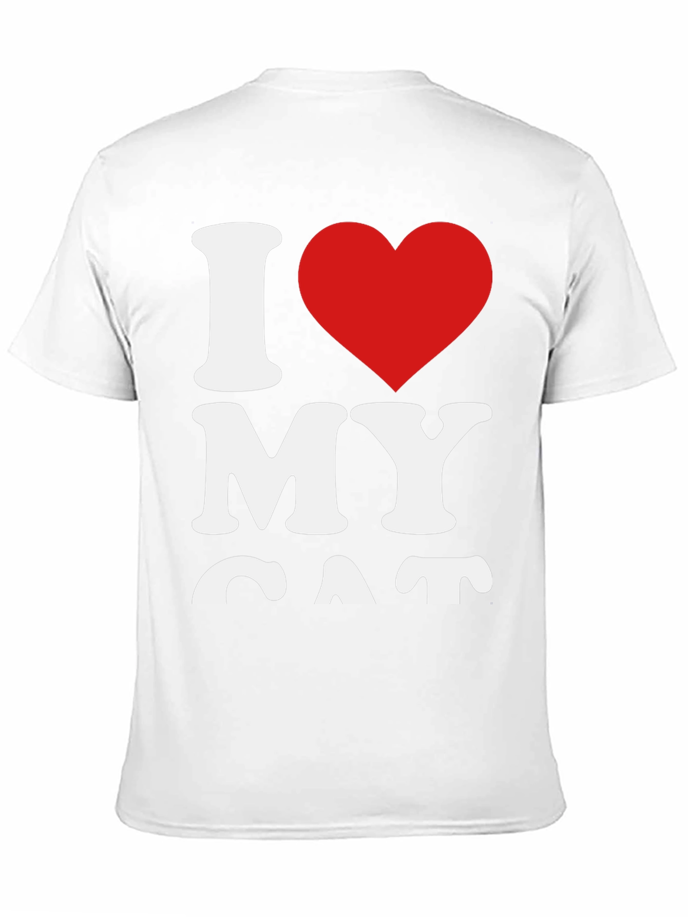 I Heart My Cat Black T-Shirt