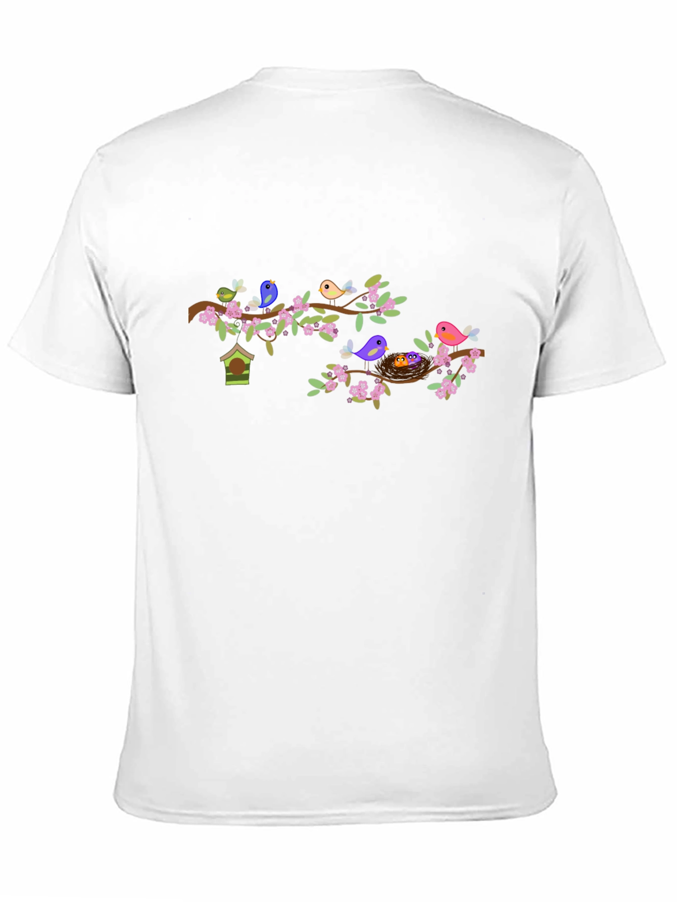Birds on Branch Graphic Tee - Nature Lovers Shirt
